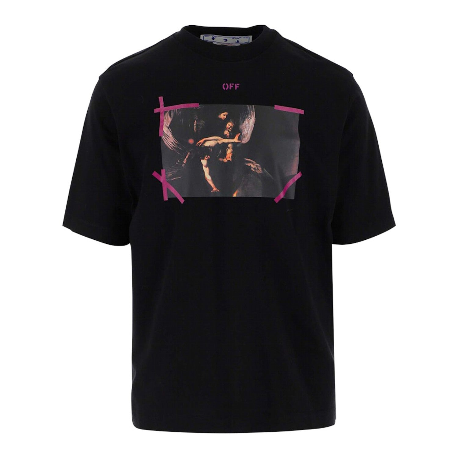 OFF-WHITE Arrow Caravaggio Mercy Tee Black/Purple/Multi