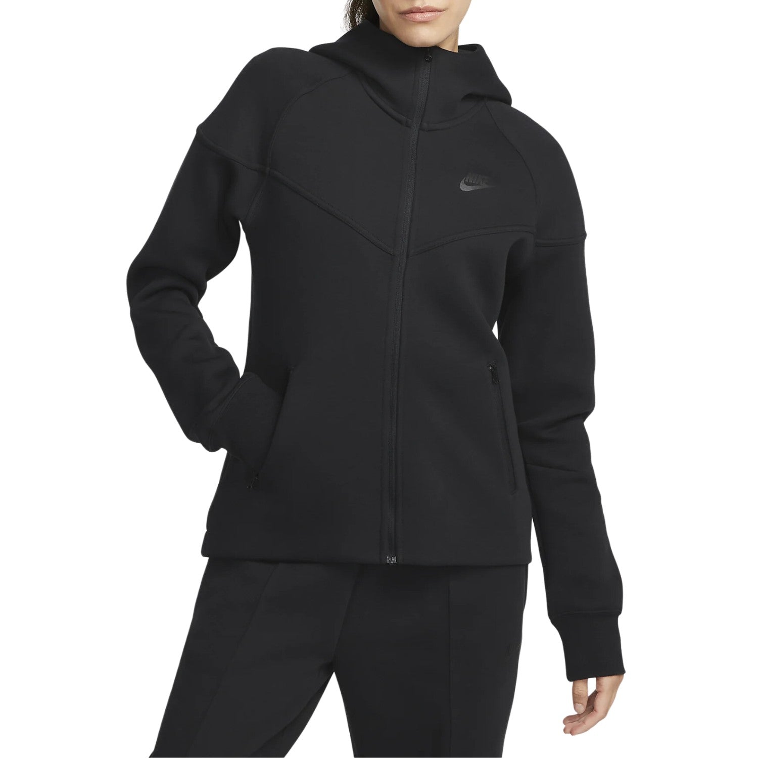 Nike Sportswear Women's Tech Fleece Windrunner Full-Zip Hoodie Black/Black