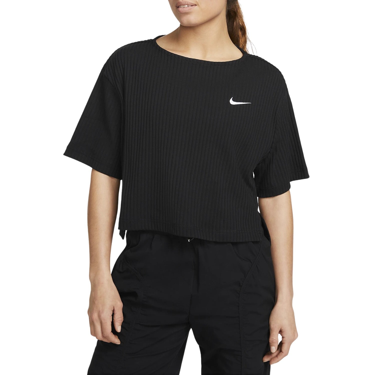 Nike Sportswear Women's Ribbed Jersey Short-sleeve Top Womens Style : Dv7870