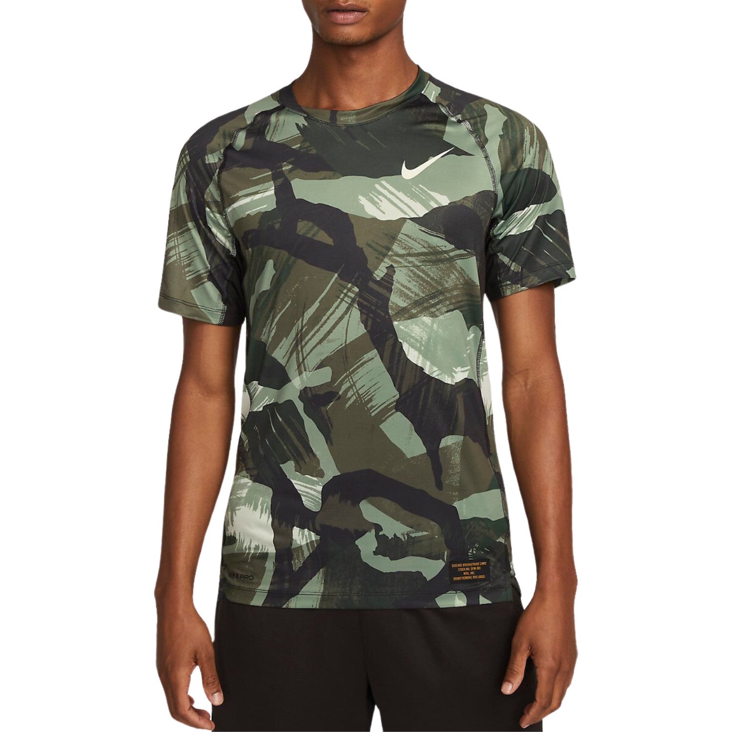 Nike Pro Dri-fit Men's Shirt-sleeve Slim Camo Top Mens Style : Dq8361