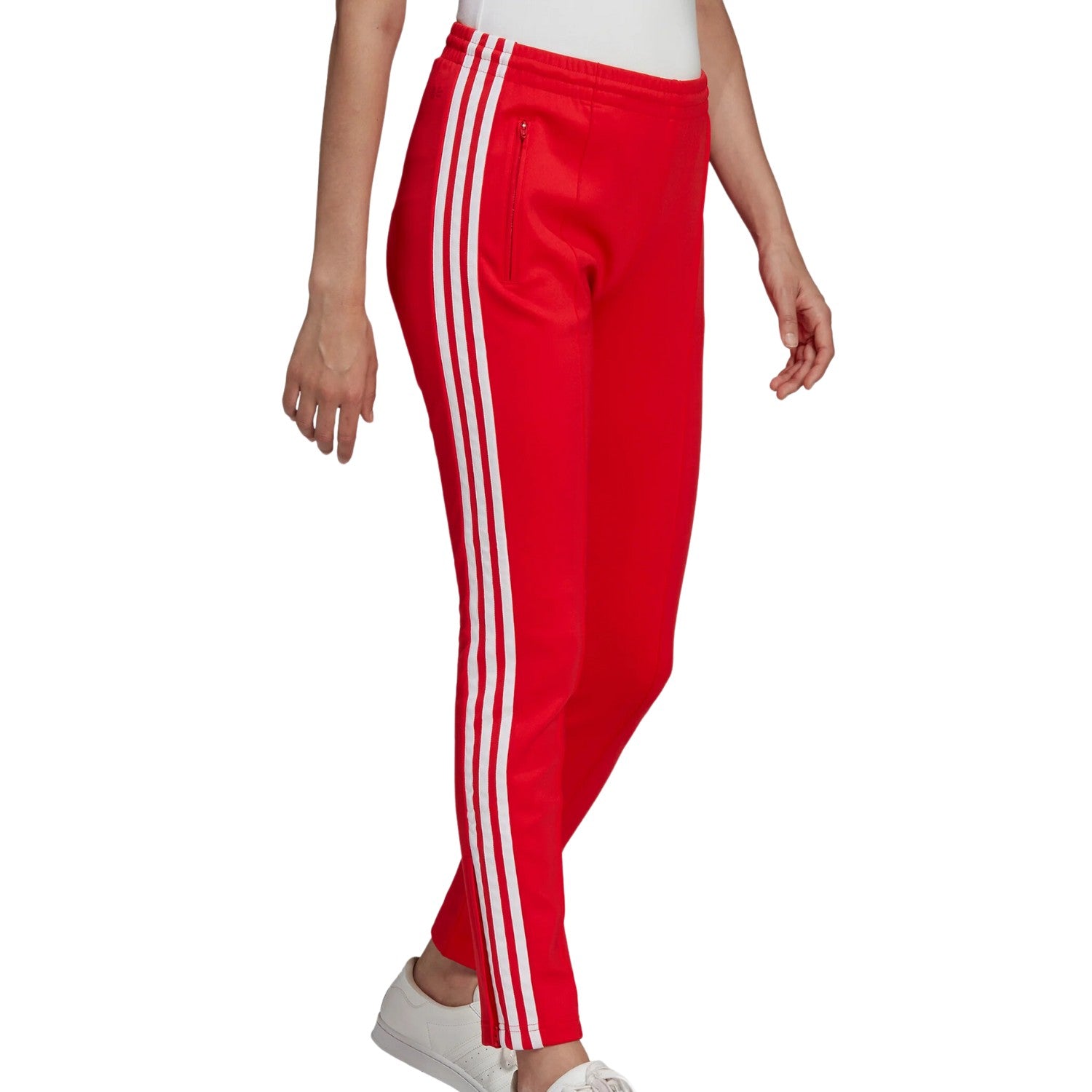 adidas Women's Primeblue SST Track Pants Vivid Red