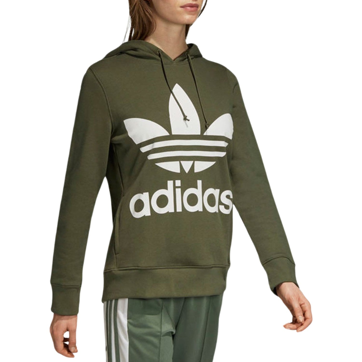 Adidas Trefoil Hoodie Womens Style : Dh3139