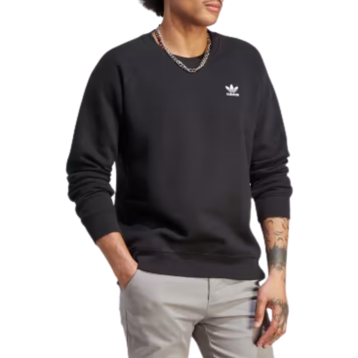 Adidas Essential Crewneck Sweatshirt Mens Style : Im4532