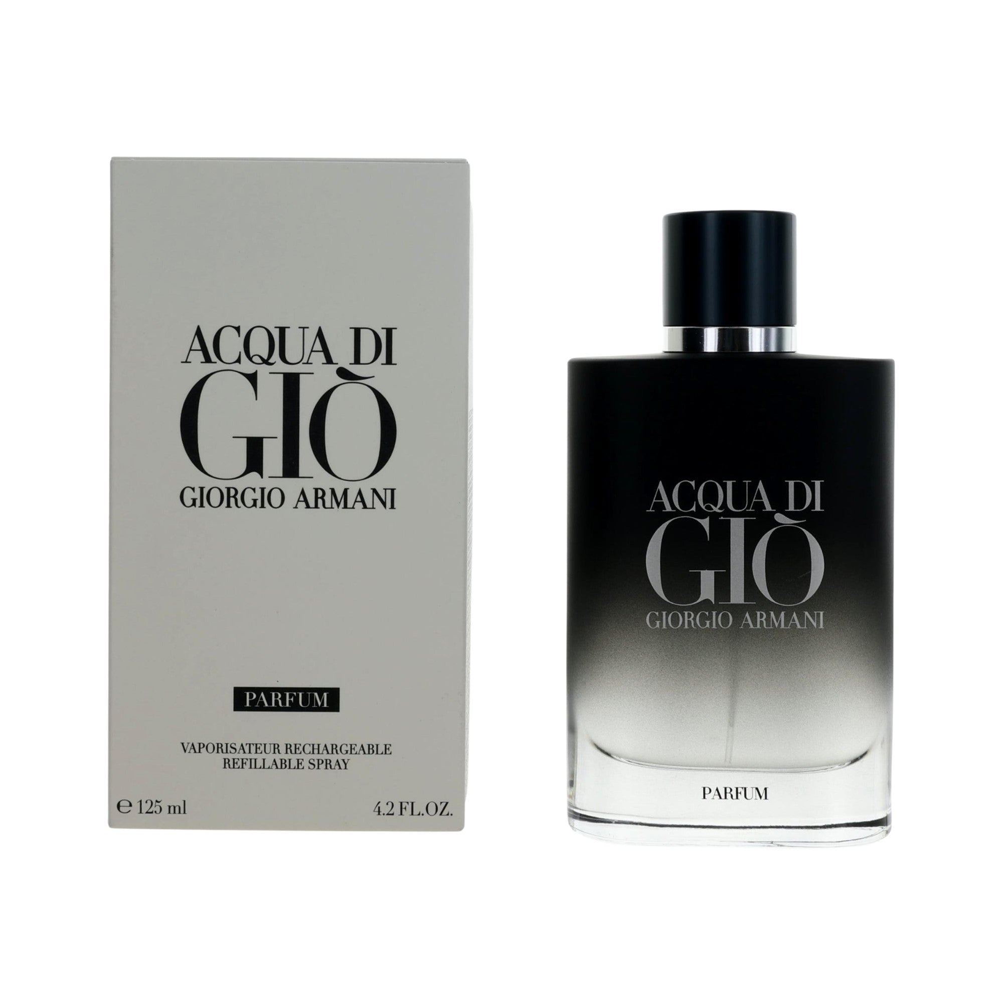 Giorgio Armani Acqua Di Gio Parfum Refillable Spray for Men 4.2oz/125ml