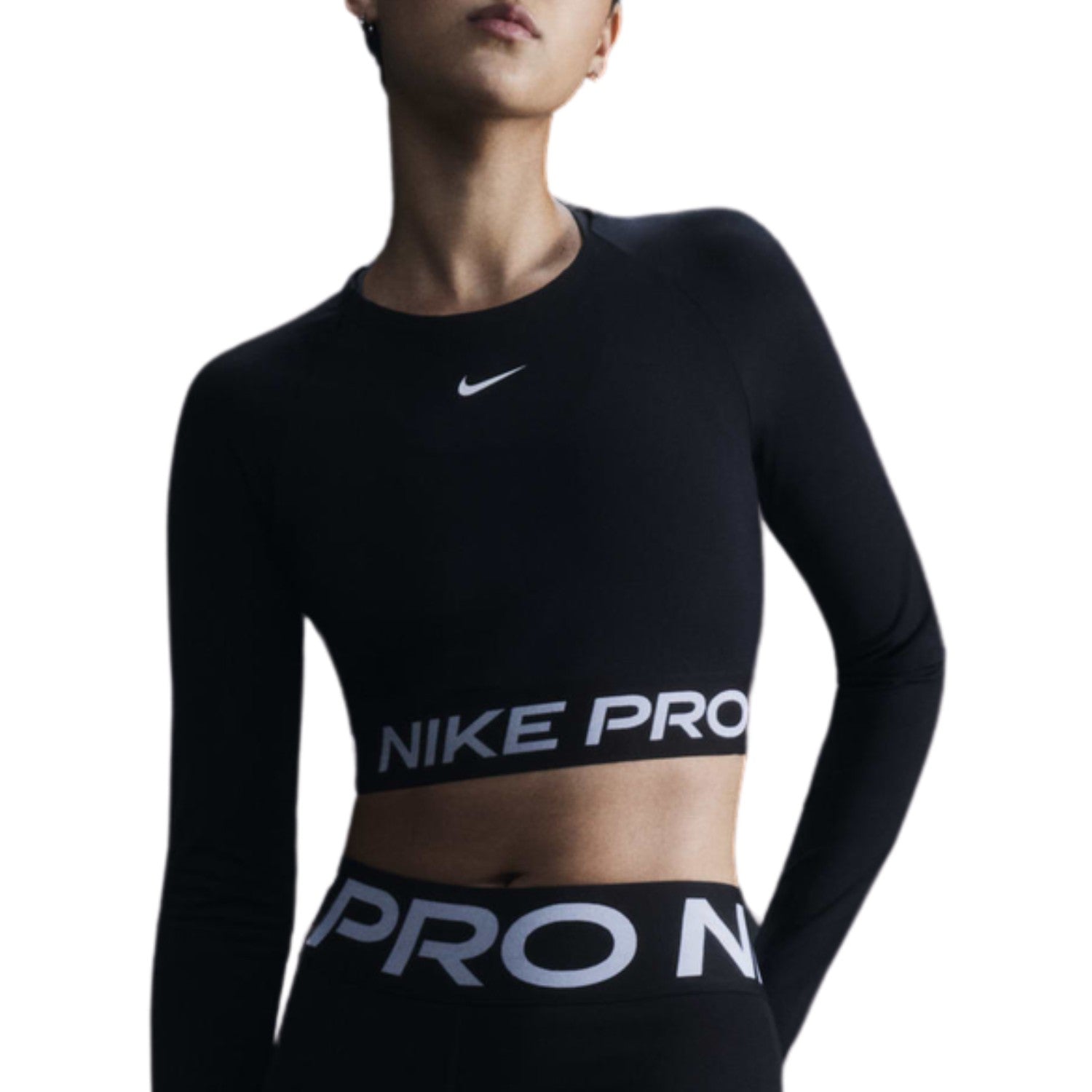 Nike Pro Women's Dri-fit Cropped Long-sleeve Top Womens Style : Fv5484