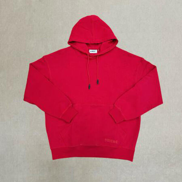 G WEST MENS SCRYPT PULL OVER HOODIE - RED