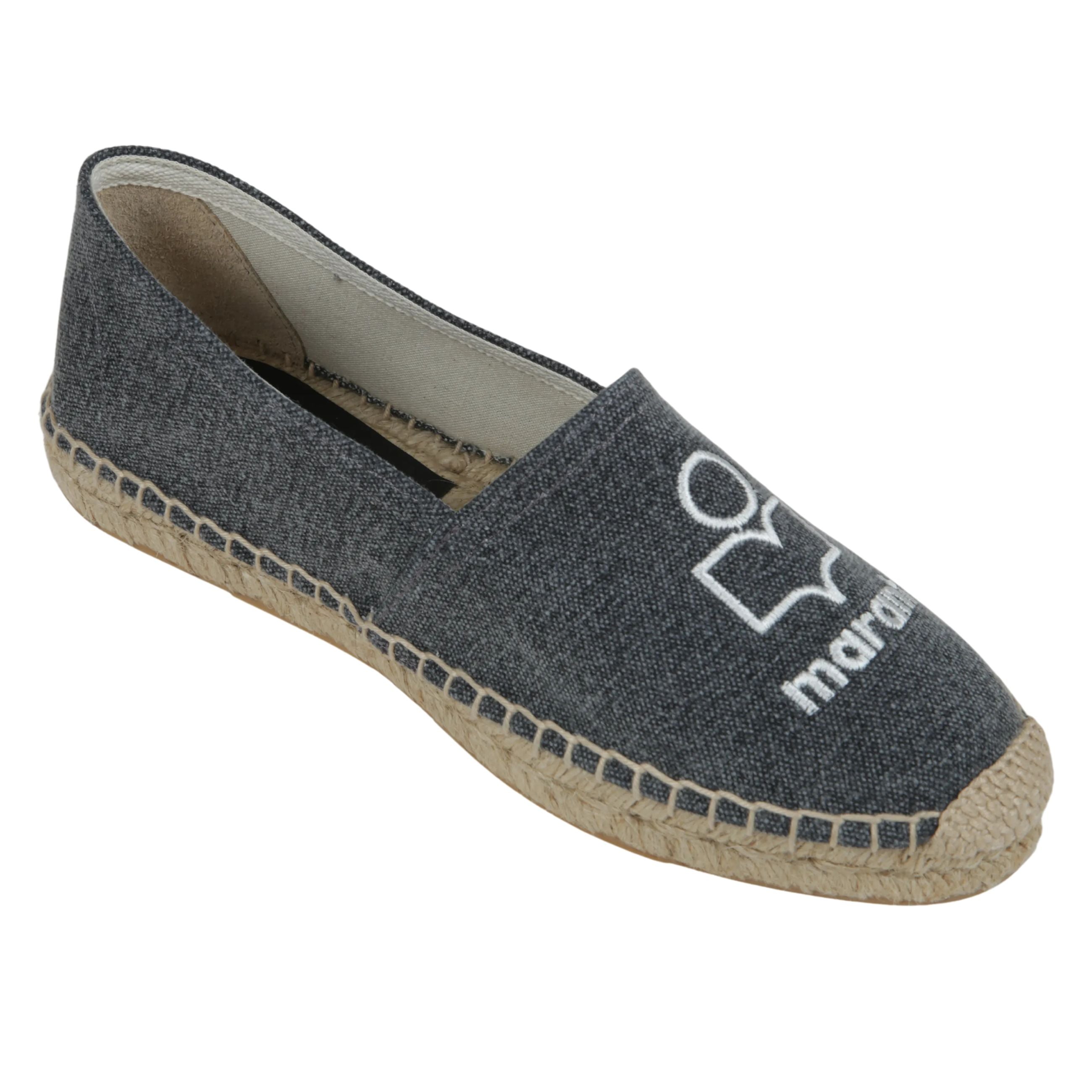 Canae espadrillas in tela di cotone con logo.