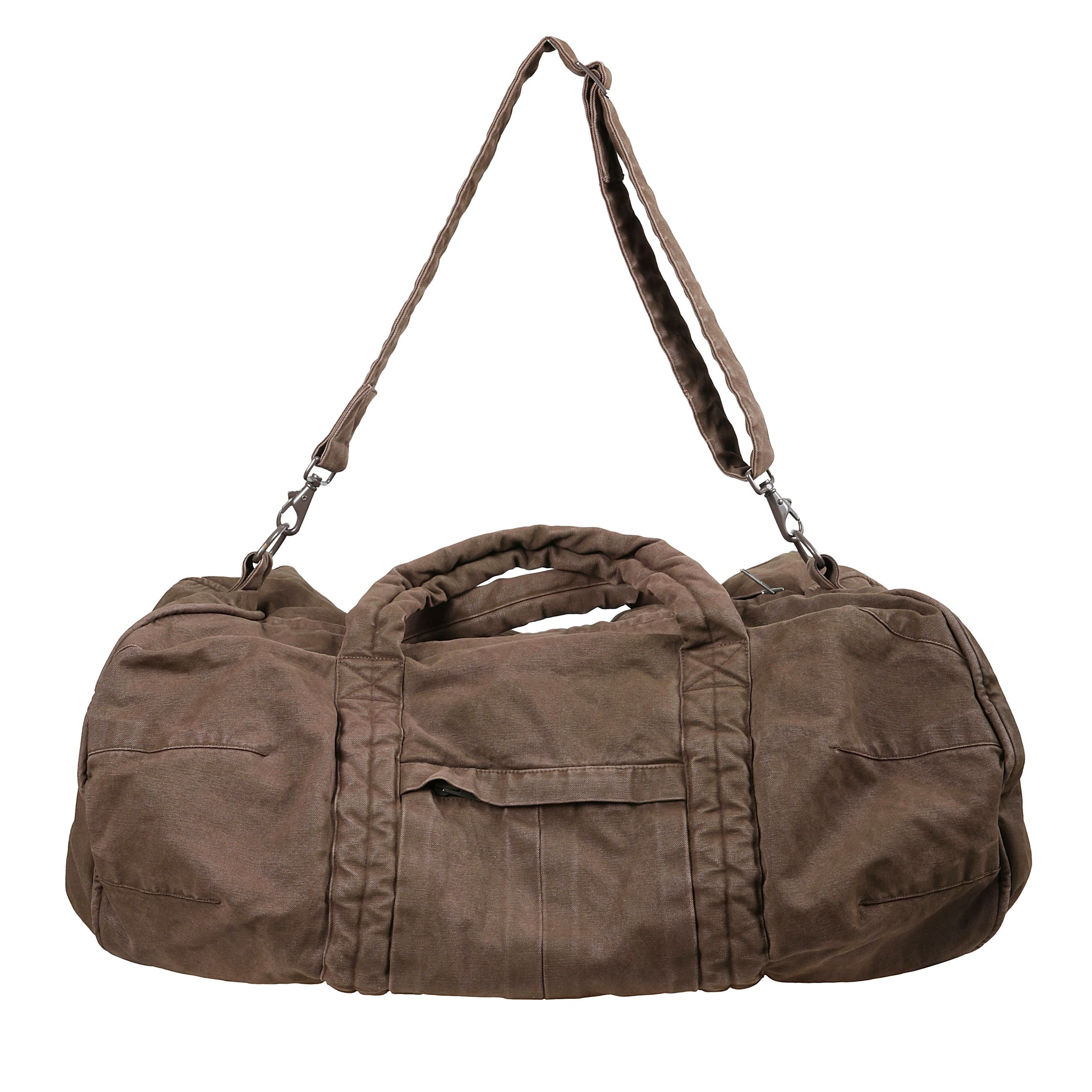 Borsa da viaggio duffle con manici e tracolla.
dimensioni: 72 x 56 x 37 cm