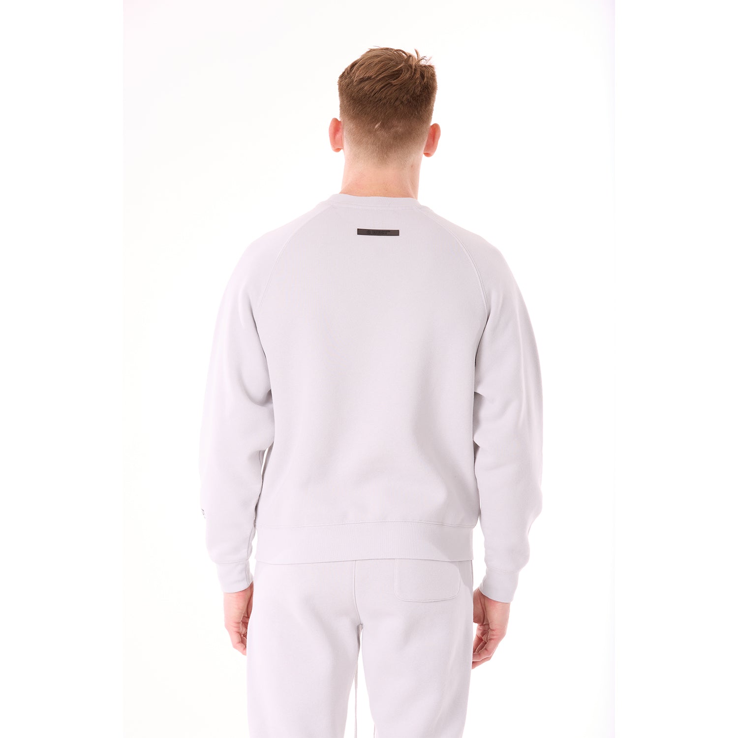 G WEST MENS LIFESTYLE PREMIUM CREW NECK SWEATSHIRT - GRAY VIOLET
