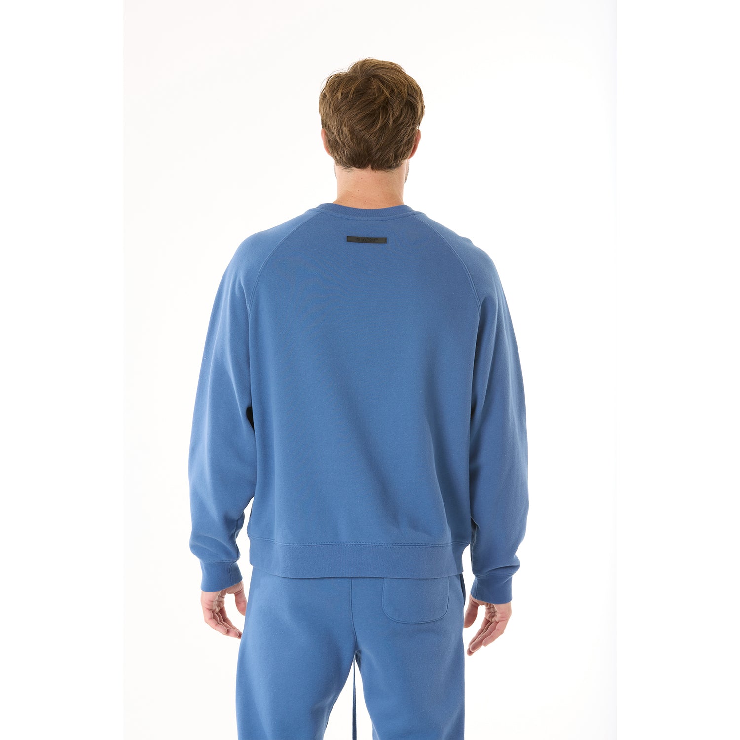 G WEST MENS LIFESTYLE PREMIUM CREW NECK SWEATSHIRT - TRUE NAVY