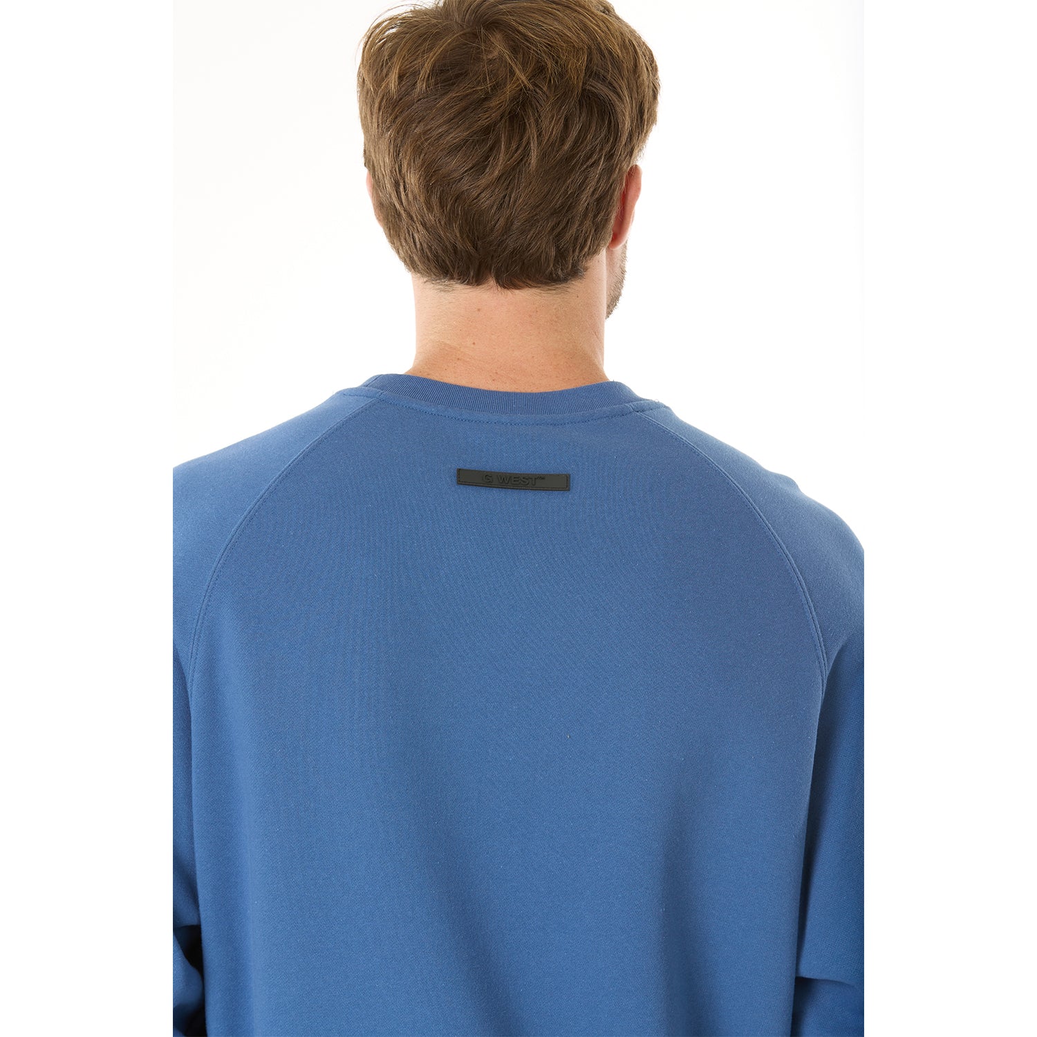 G WEST MENS LIFESTYLE PREMIUM CREW NECK SWEATSHIRT - TRUE NAVY