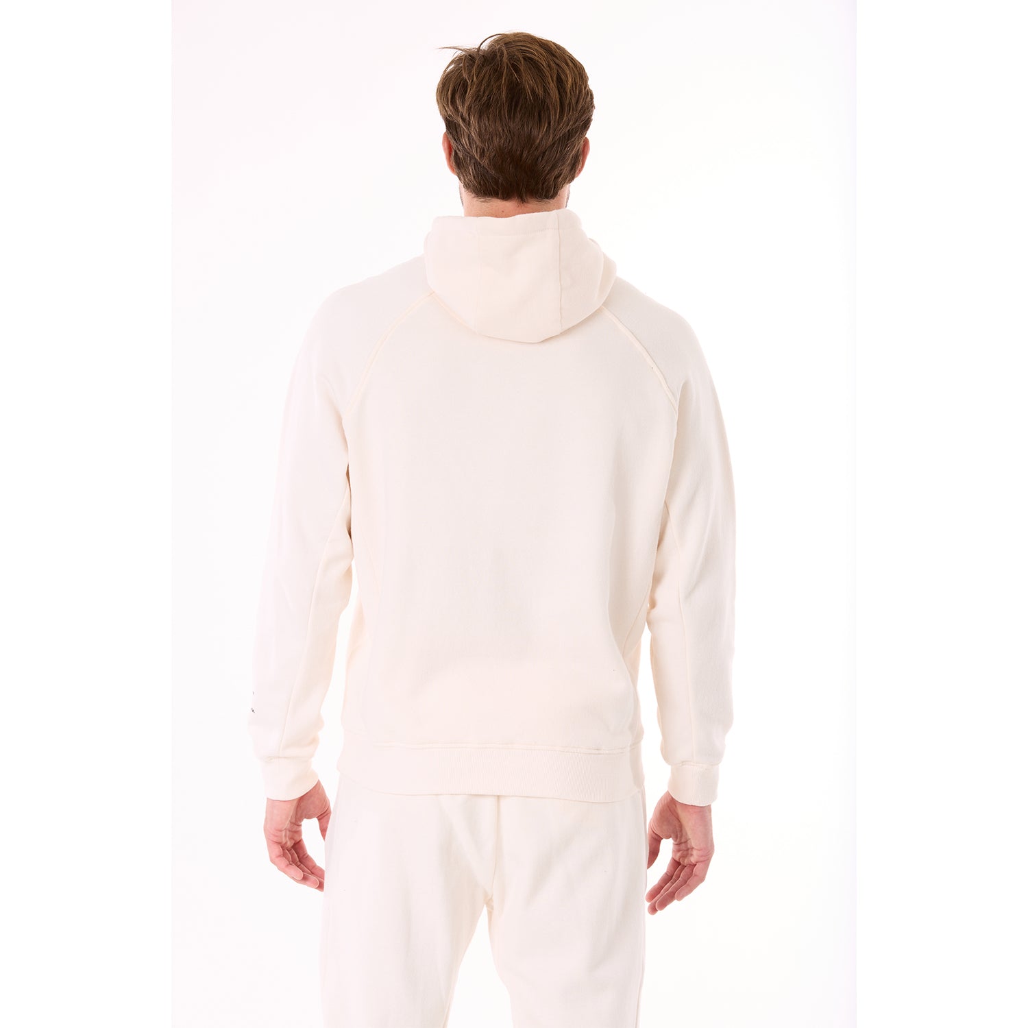 G WEST MENS FLEECE PULLOVER HOODIE - WHISPER WHITE