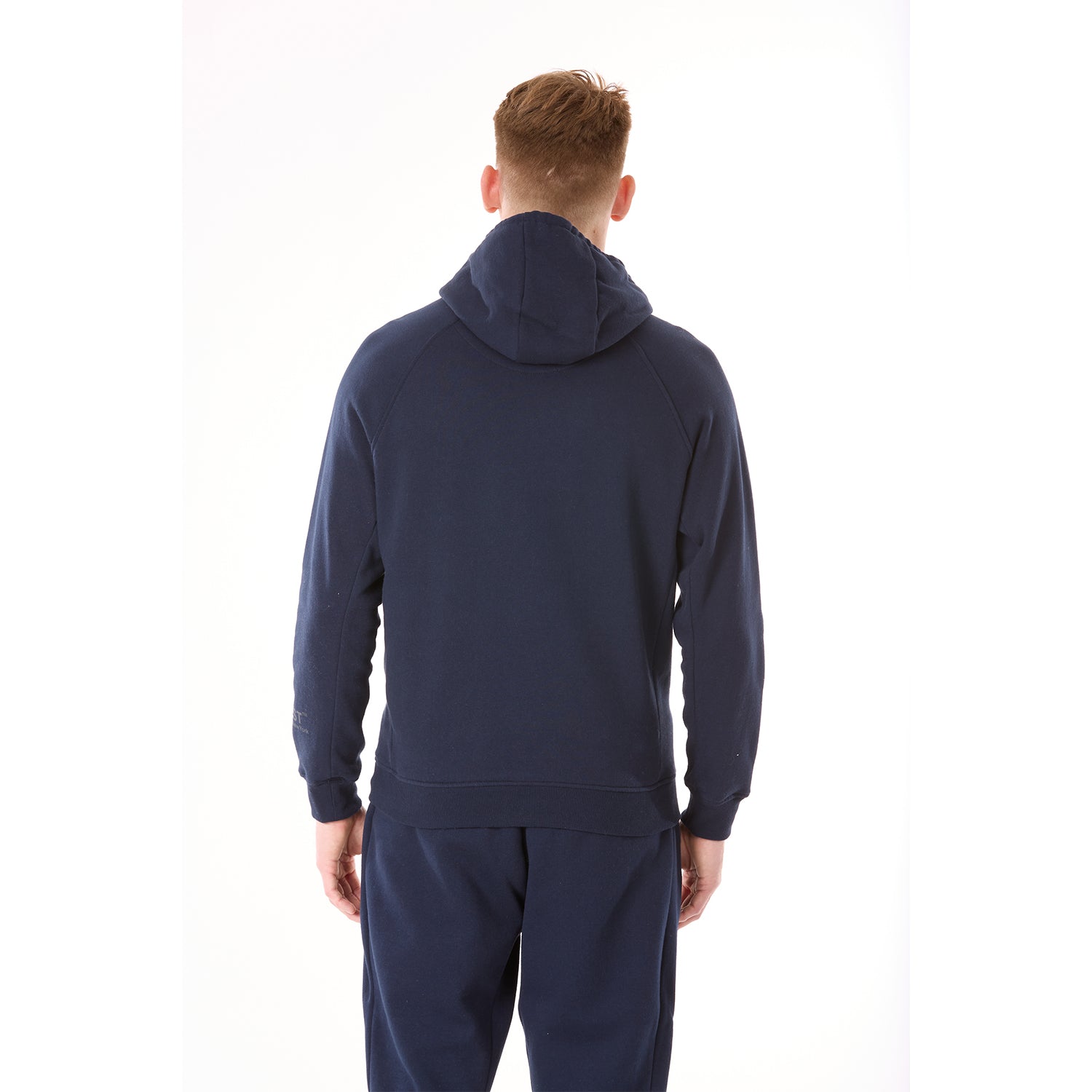 G WEST MENS FLEECE PULLOVER HOODIE - NAVY BLAZER