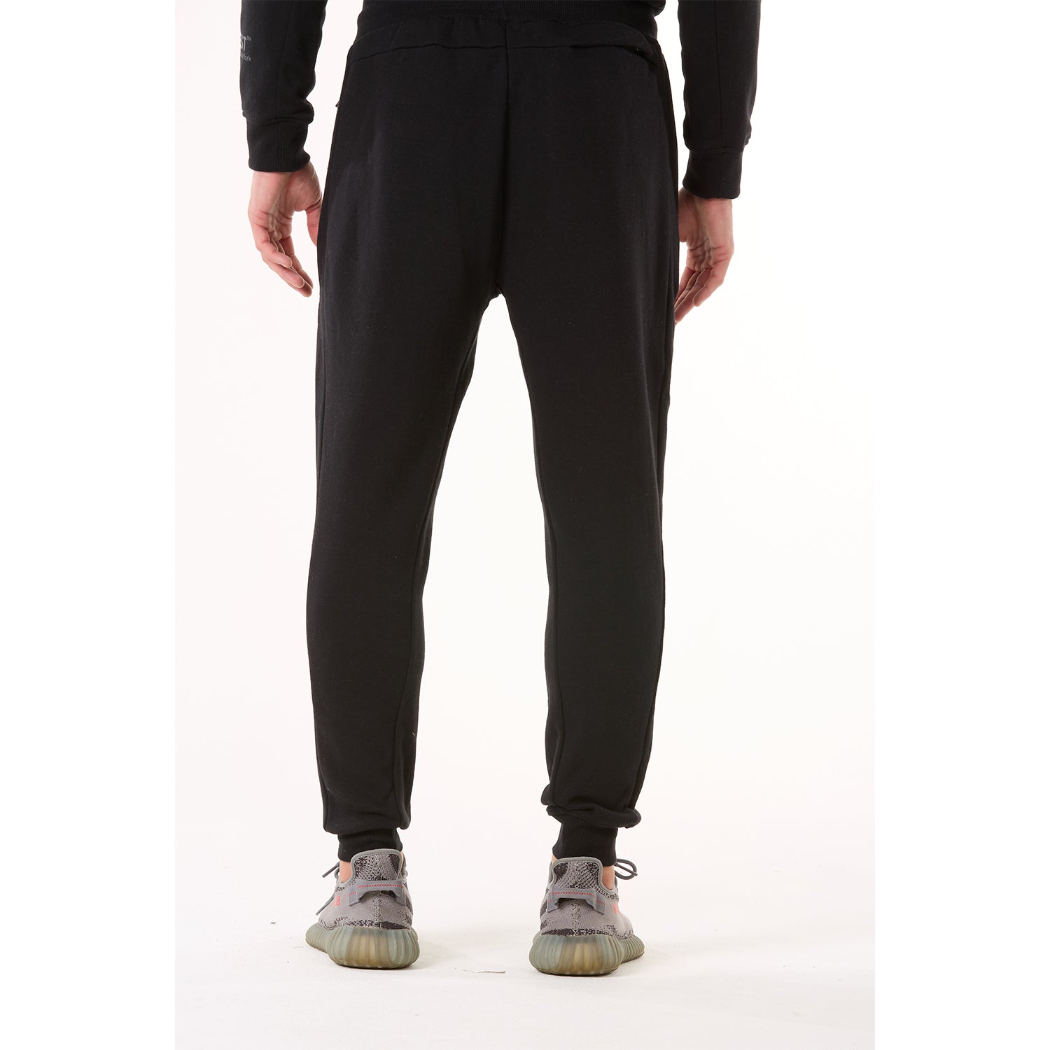 G WEST MENS FLEECE JOGGER PANTS - JET BLACK