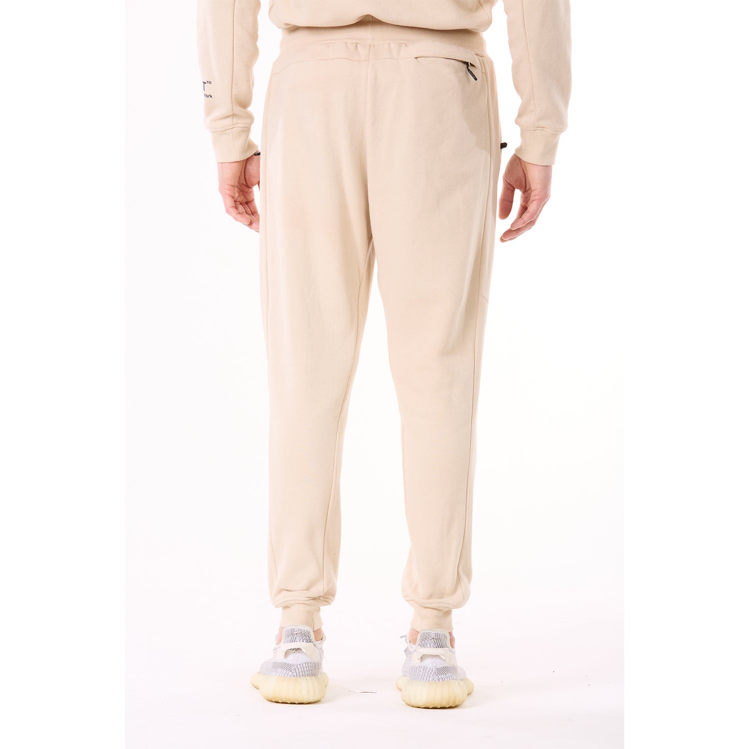 G WEST MENS FLEECE JOGGER PANTS - BROWN RICE
