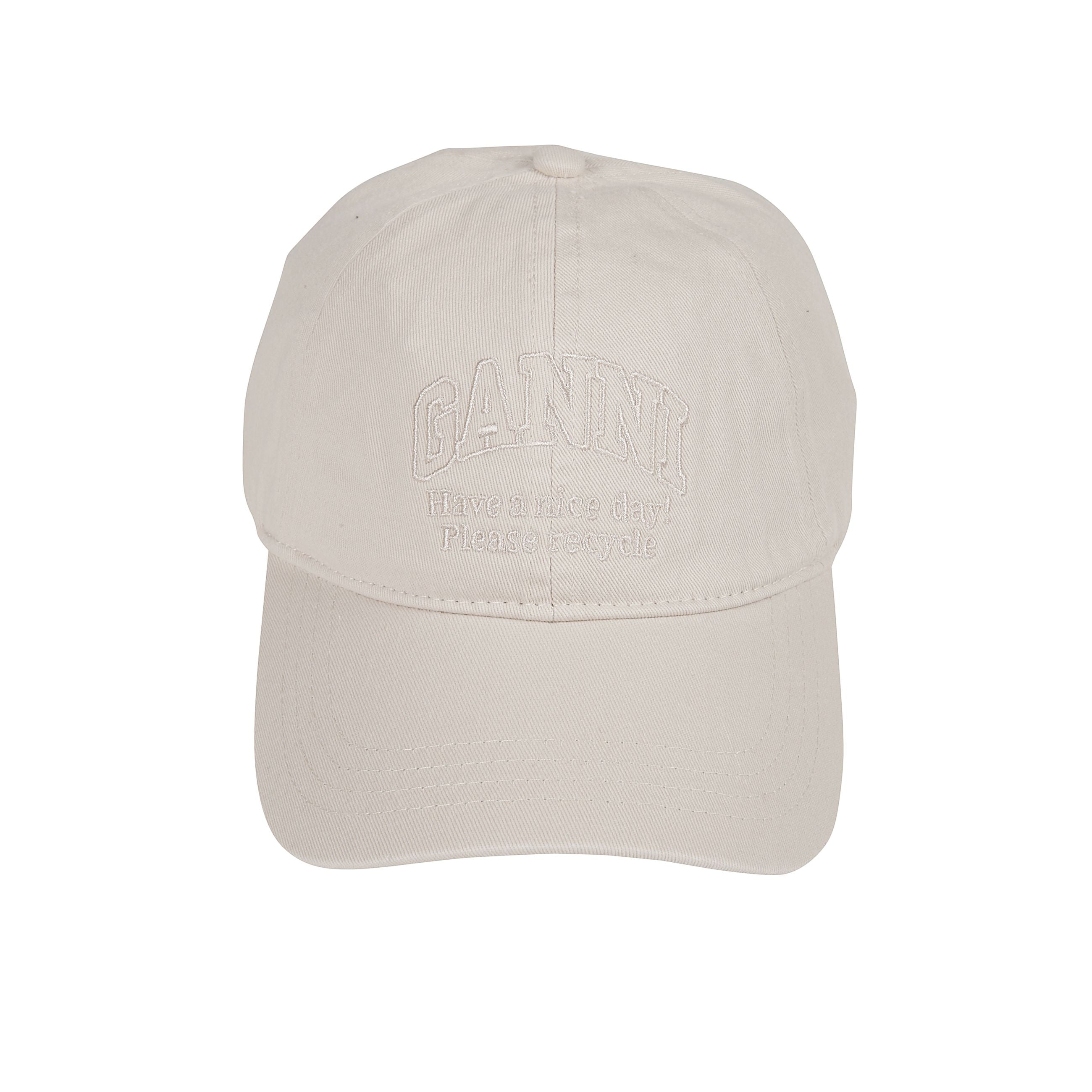 Cappello in cotone con logo ricamato