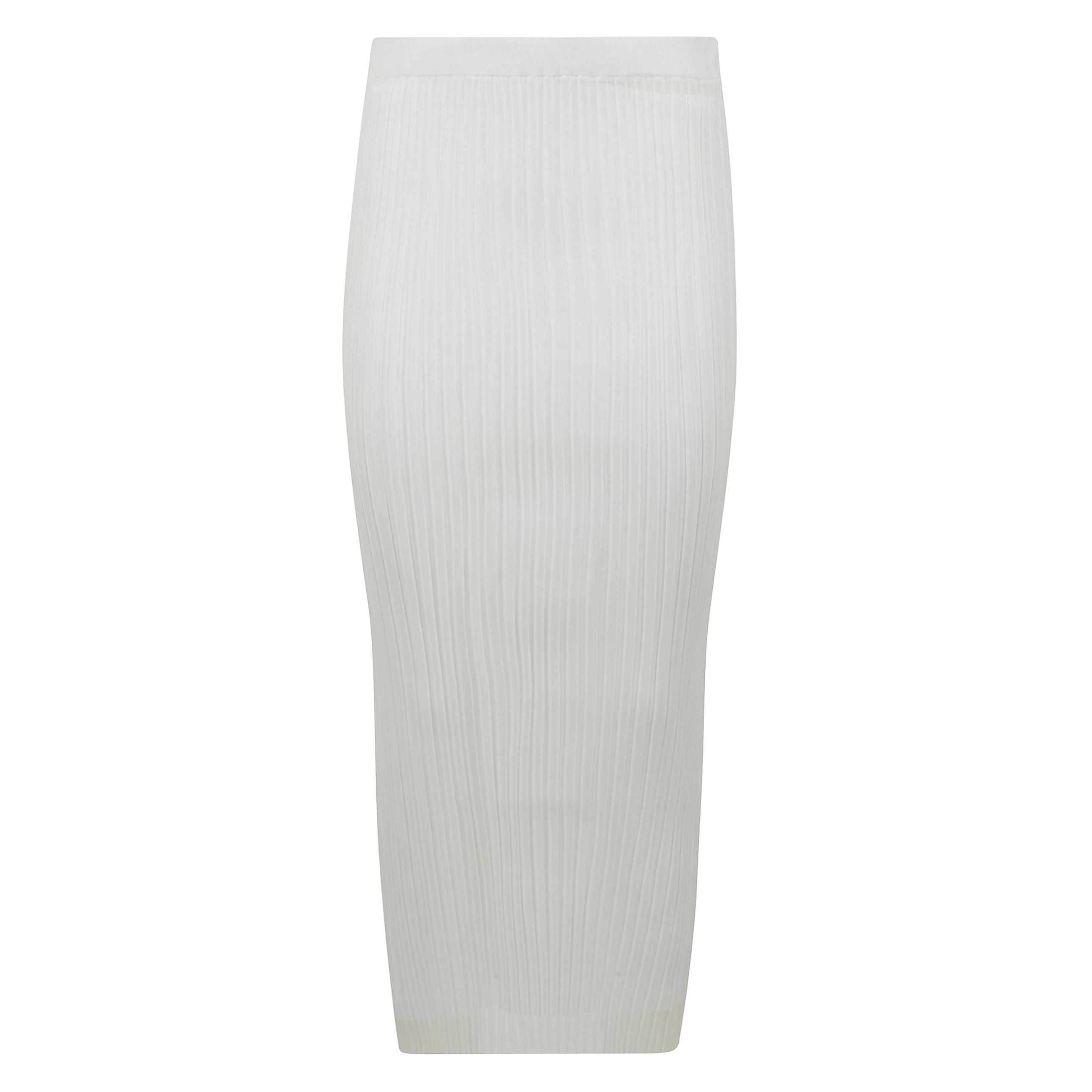 Gonna in filato trasparente.