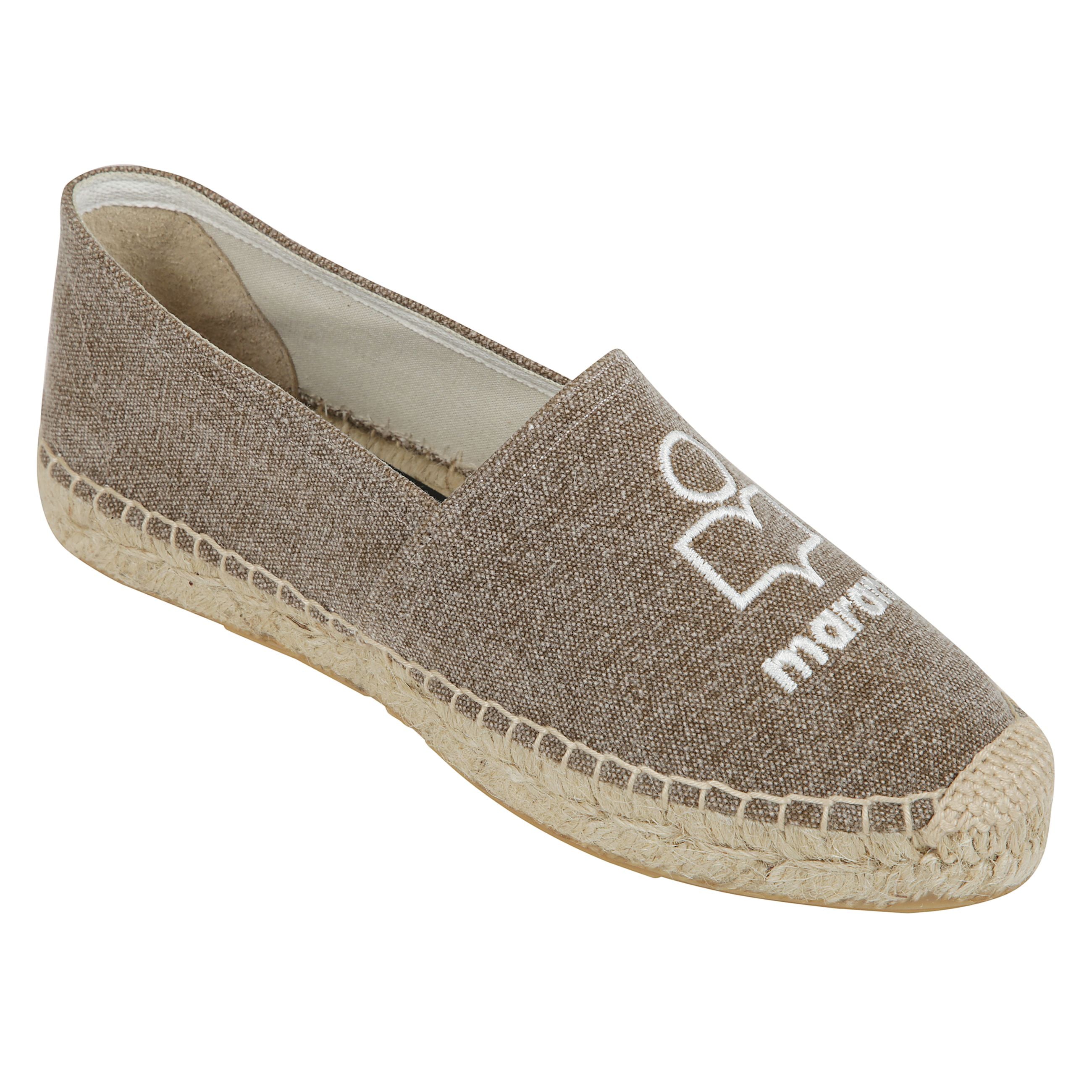 Canae espadrillas in tela di cotone con logo.