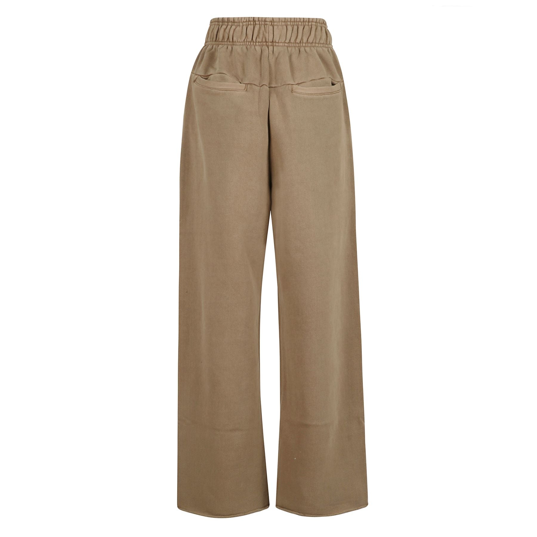 Pantalone ampio di entire studios in cotone, caratterizzato da vita elasticizzata, due tasche a filetto laterali e due tasche a filetto posteriori.