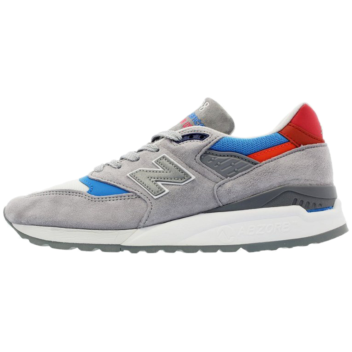 New Balance 998 Grey Light Blue Red