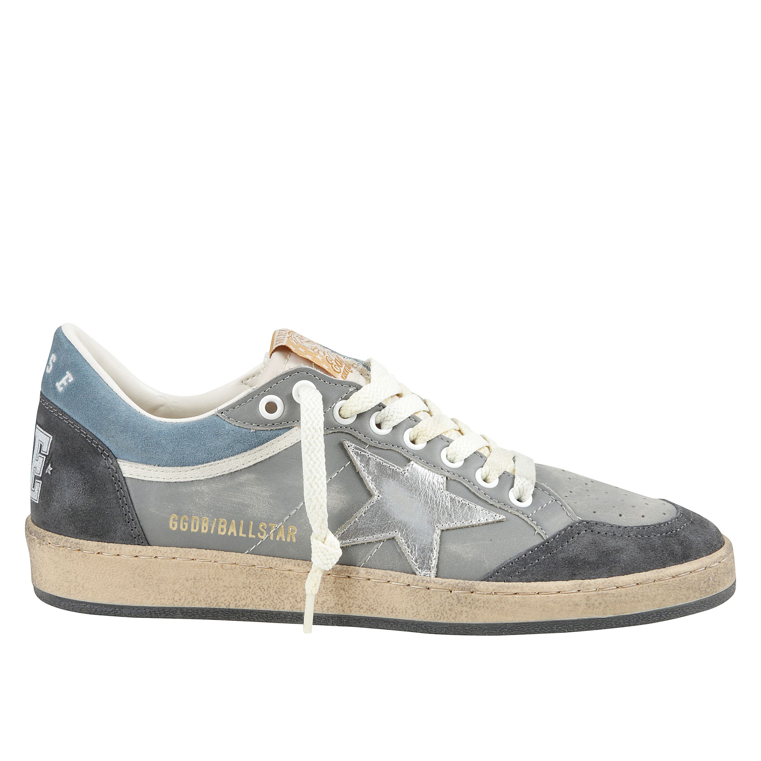 Sneakers ball star double in pelle scamosciata