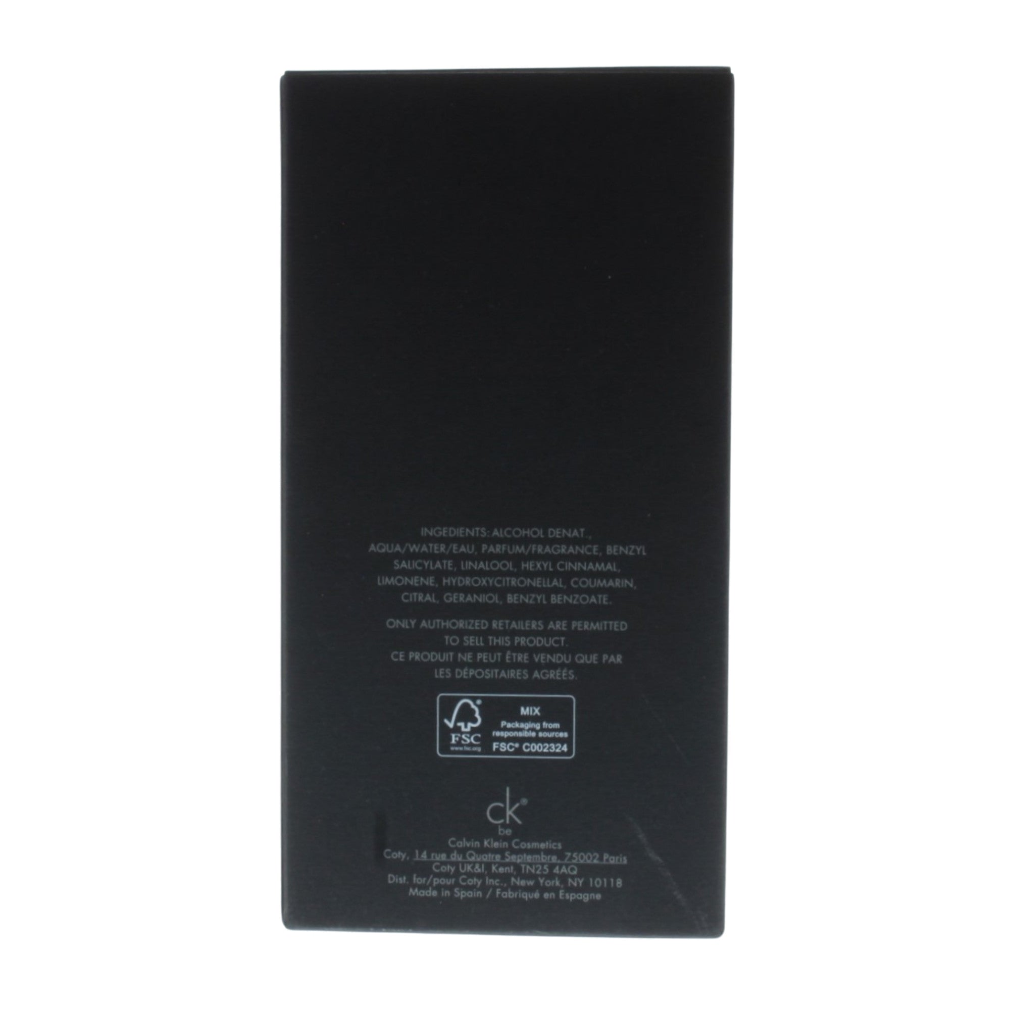 Calvin Klein Ck Be Eau De Toilette for Men 6.7oz/200ml