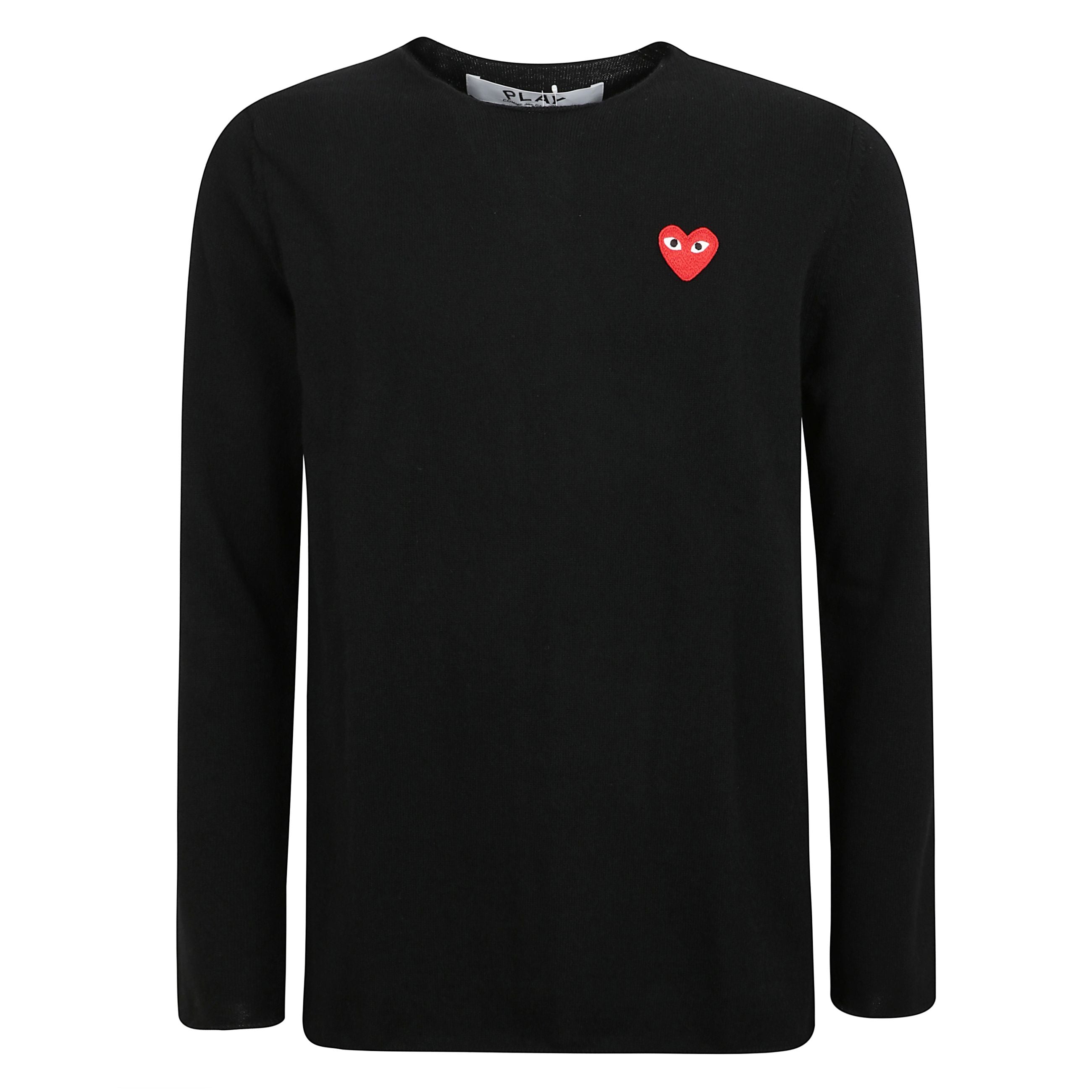 Maglione a maniche lunghe con logo ricamato a giro collo rotondo.