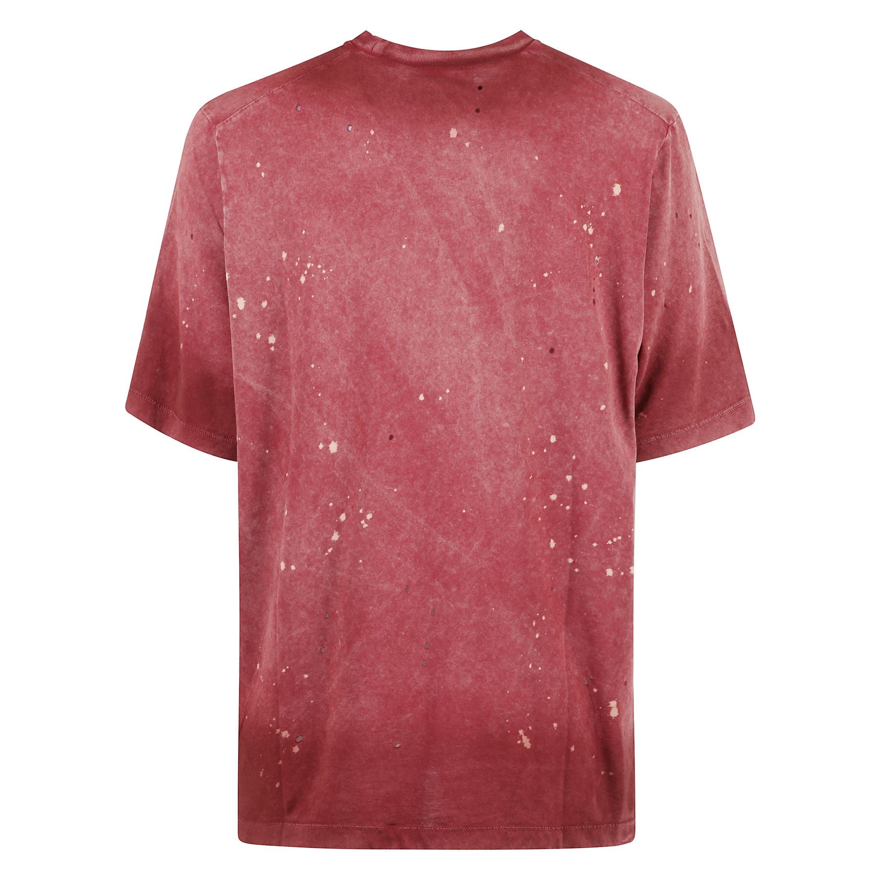 T-shirt con logo a contrasto, effetto vintage in cotone