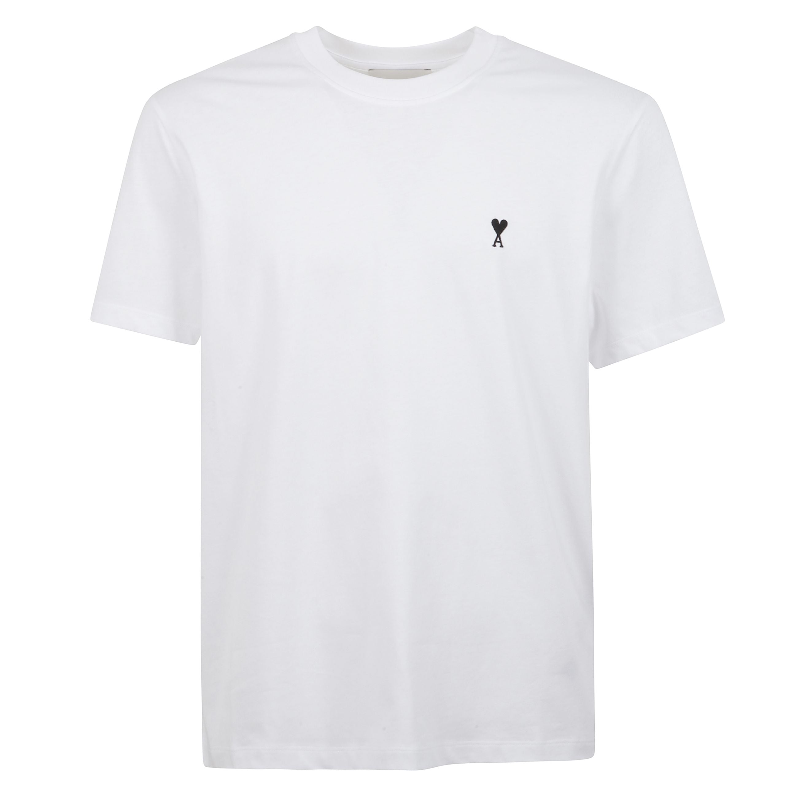 T-shirt in morbido cotone con estetica minimal e raffinata. silhouette classica con girocollo a costine e maniche corte, per un fit essenziale e versatile. ad impreziosire il design, il logo del brand ricamato a contrasto sul petto.