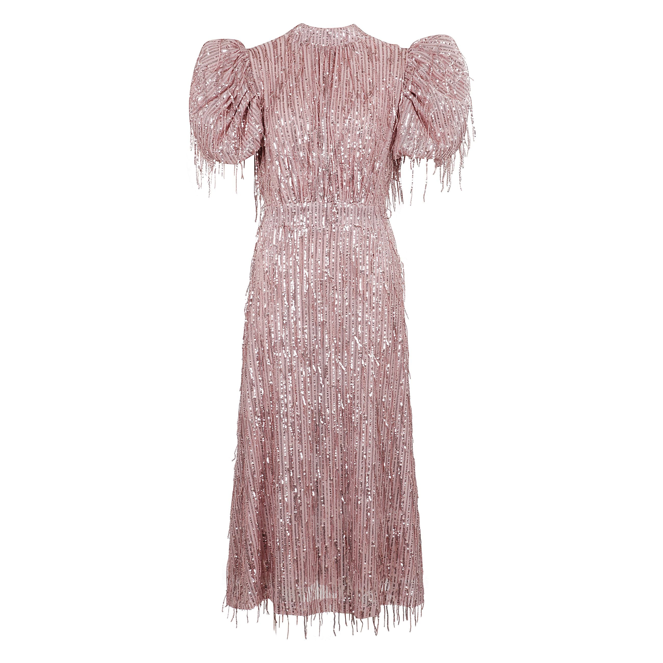 Abito lungo con paillettes