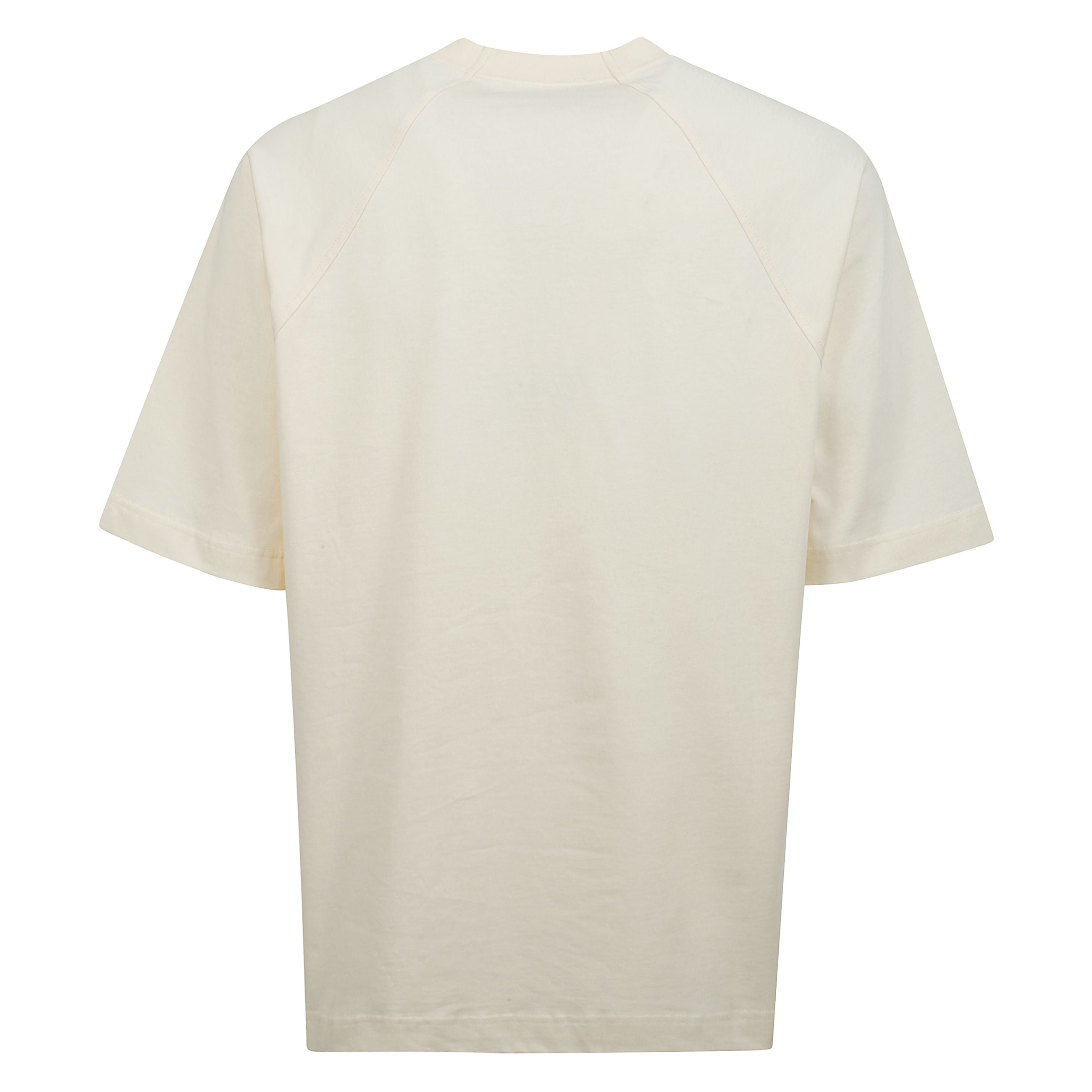 T-shirt girocollo di jacquemus in cotone, caratterizzata da manica corta e stampa logo lettering frontale.