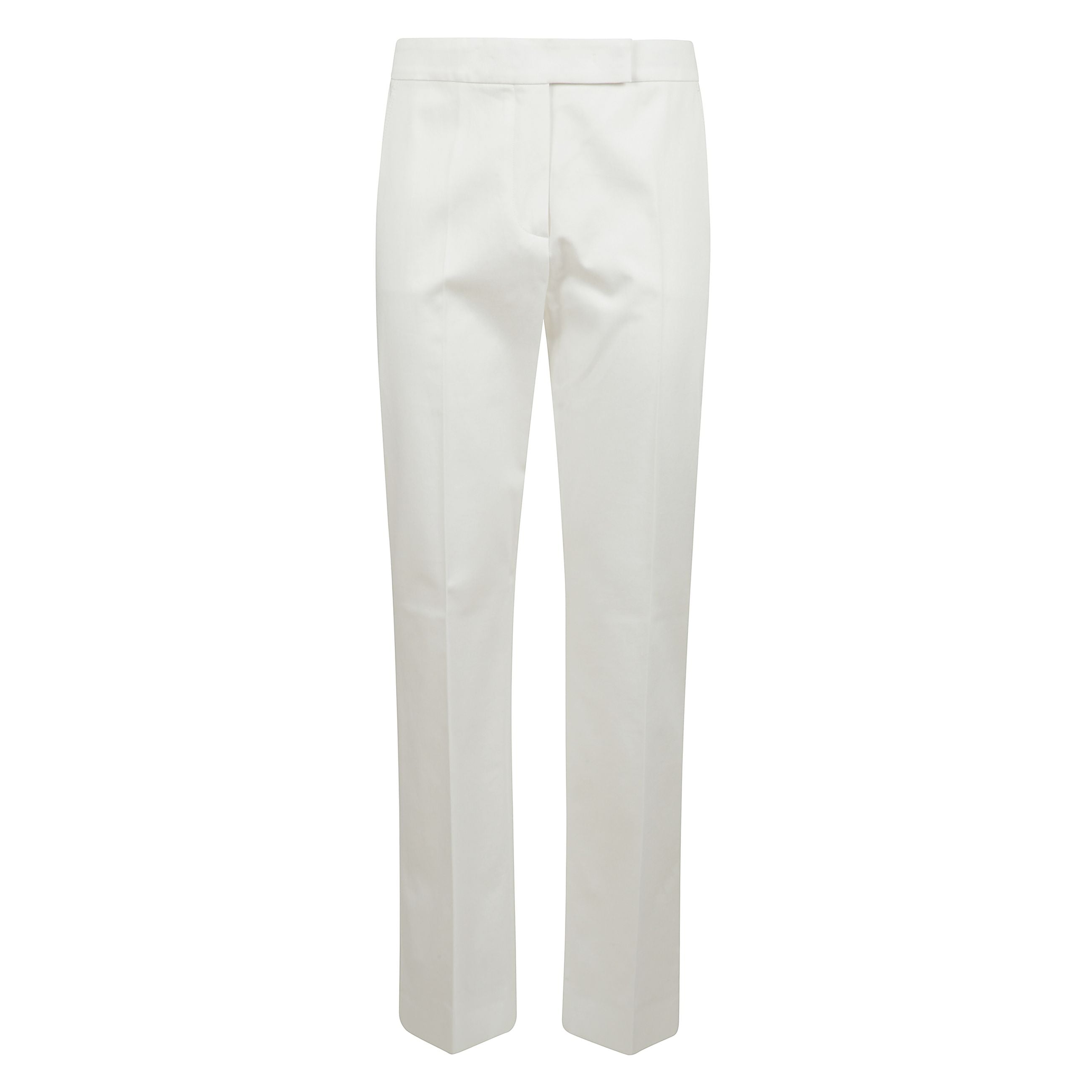 Pantalone lungo in cotone a vita media