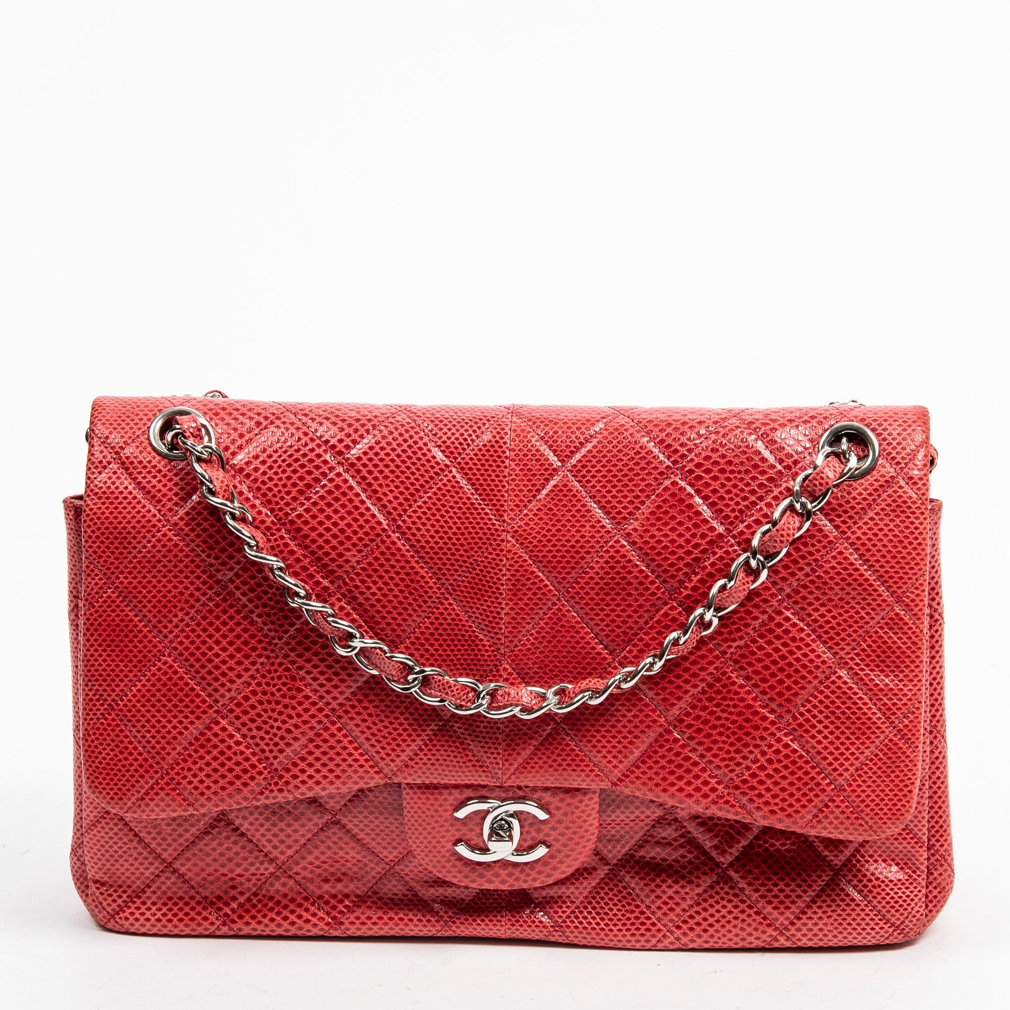 Ltd. Ed. Lizard Skin Jumbo Classic Double Flap
