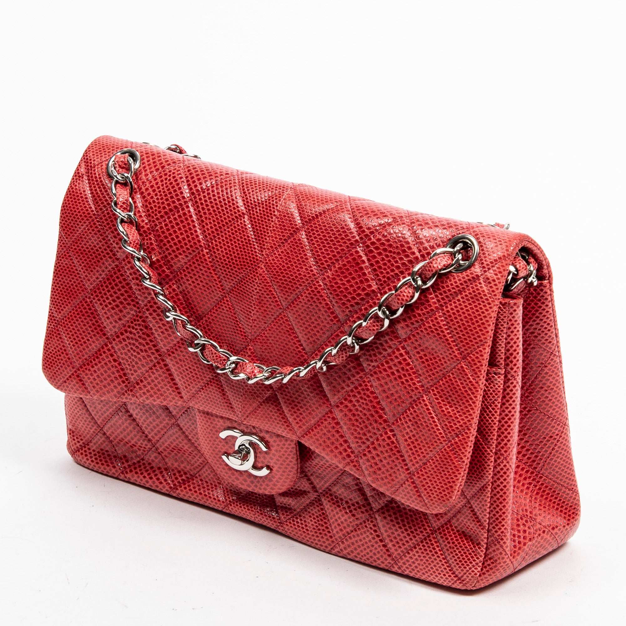 Ltd. Ed. Lizard Skin Jumbo Classic Double Flap