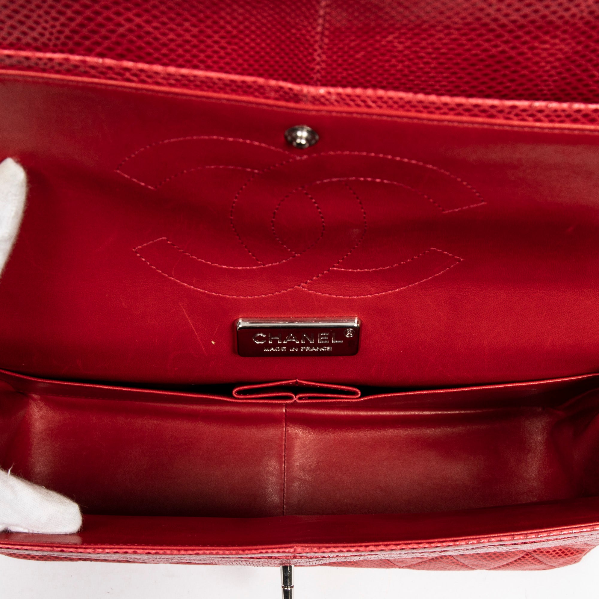 Ltd. Ed. Lizard Skin Jumbo Classic Double Flap