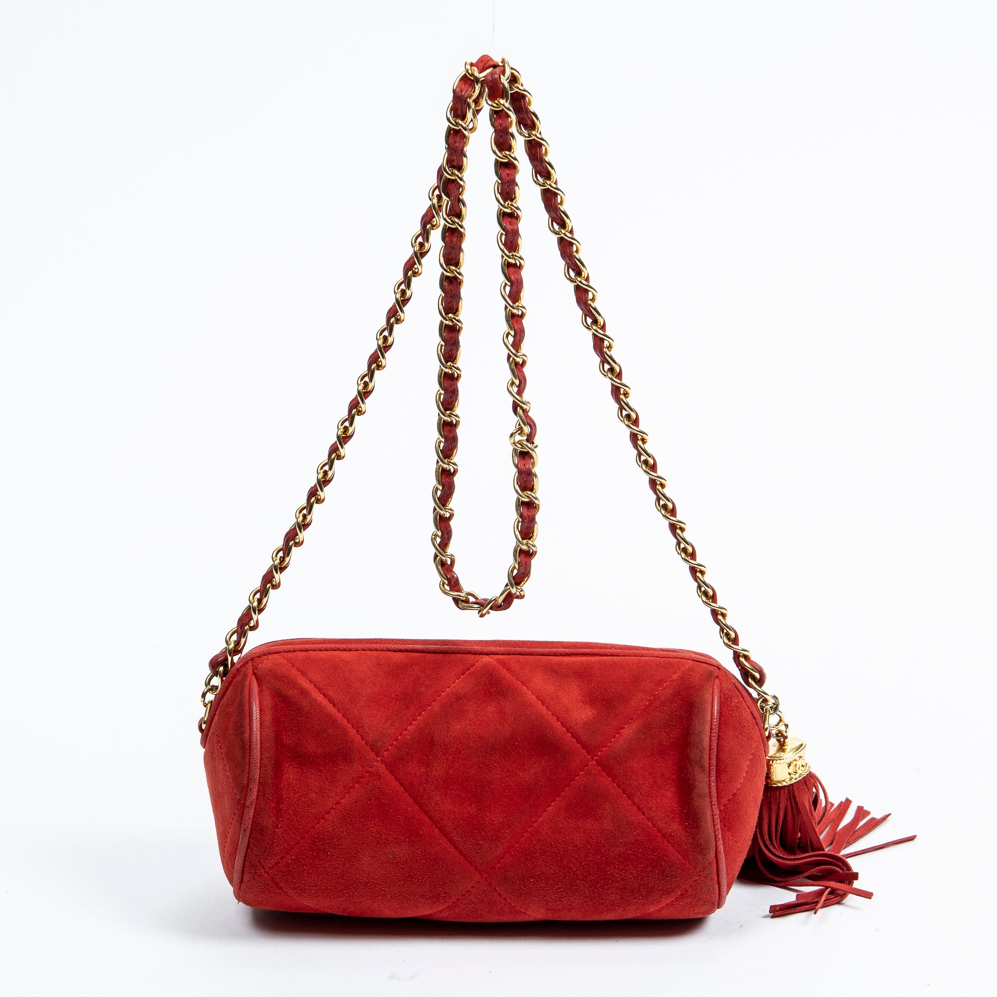 CC Tassel Diamond Bowling Bag