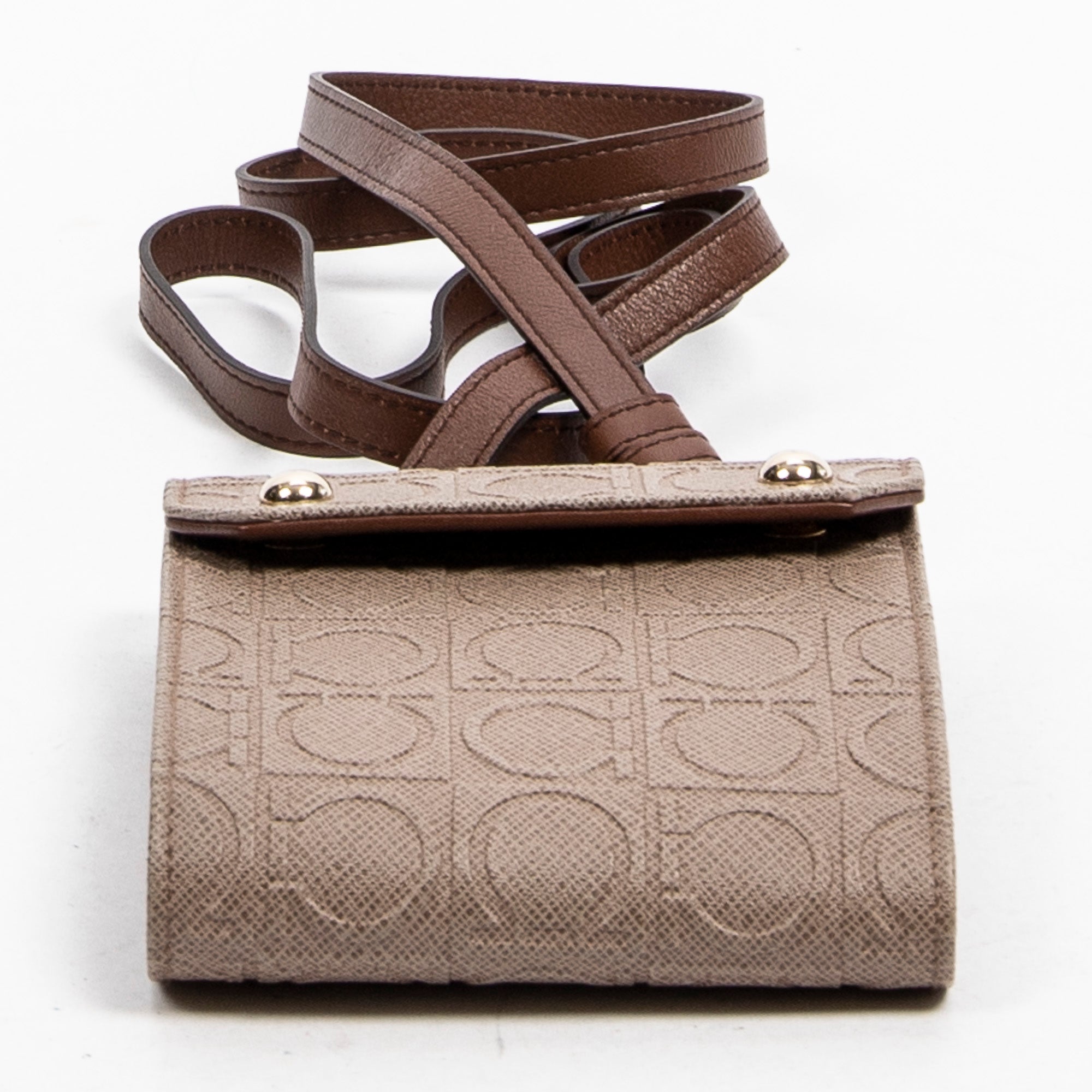 Compact Bi-fold Wallet with Straps