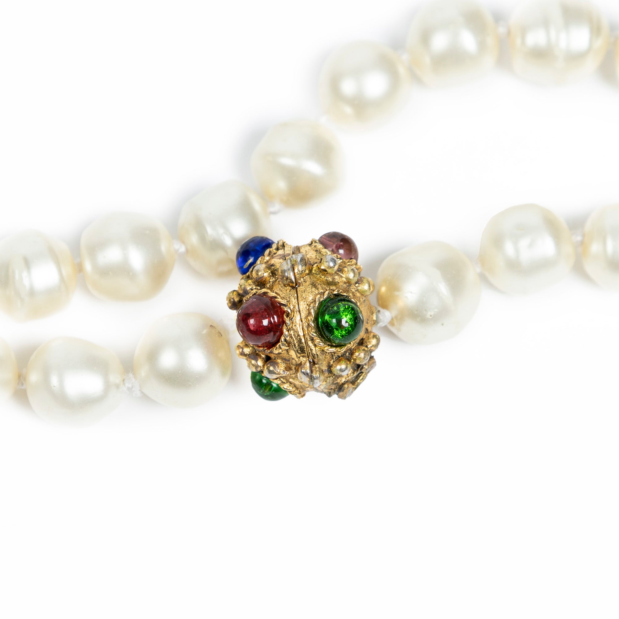 Long Faux Pearl Necklace