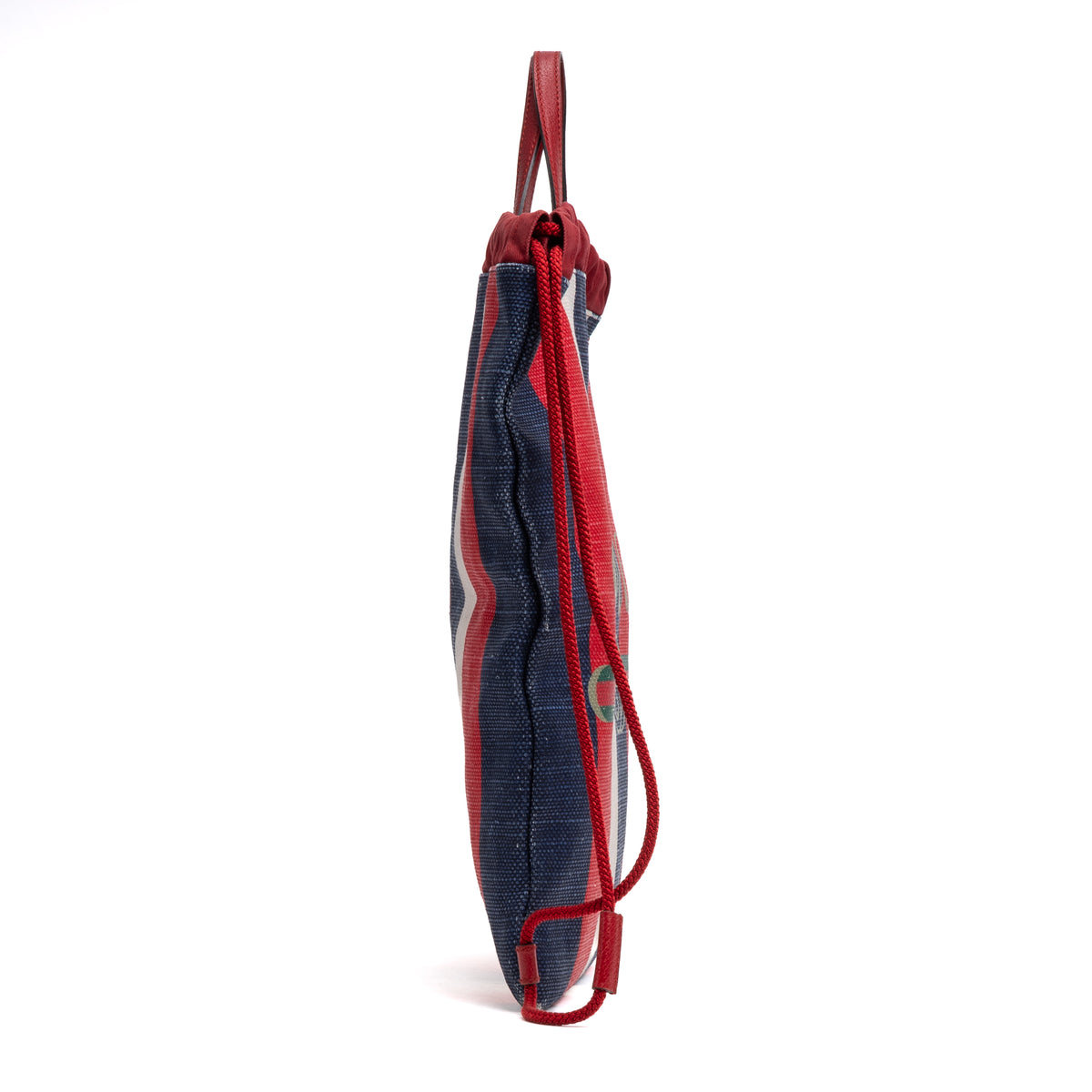 Striped Drawstring Backpack