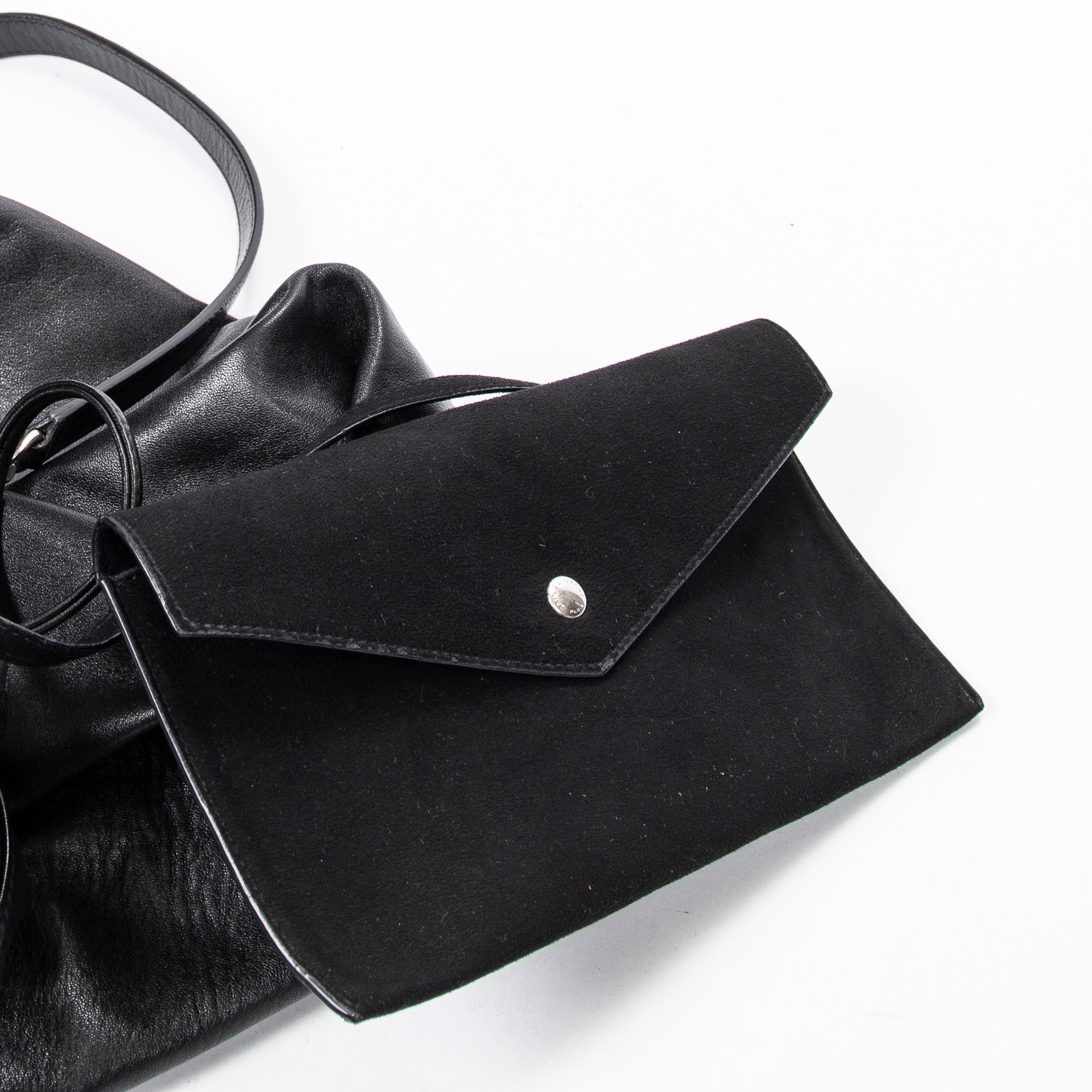 Small Teddy Drawstring Bucket Bag