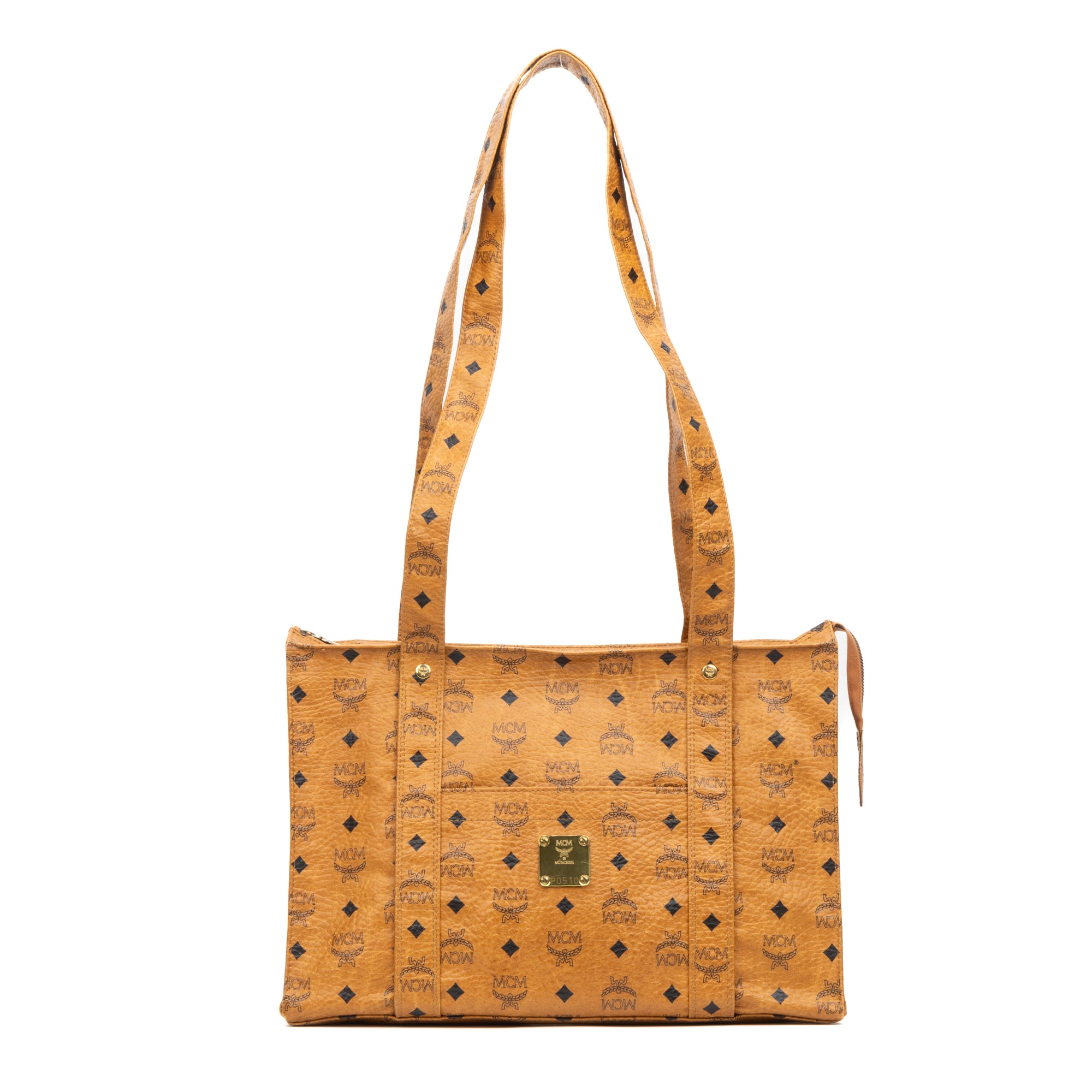 Square Long Straps Zip Tote