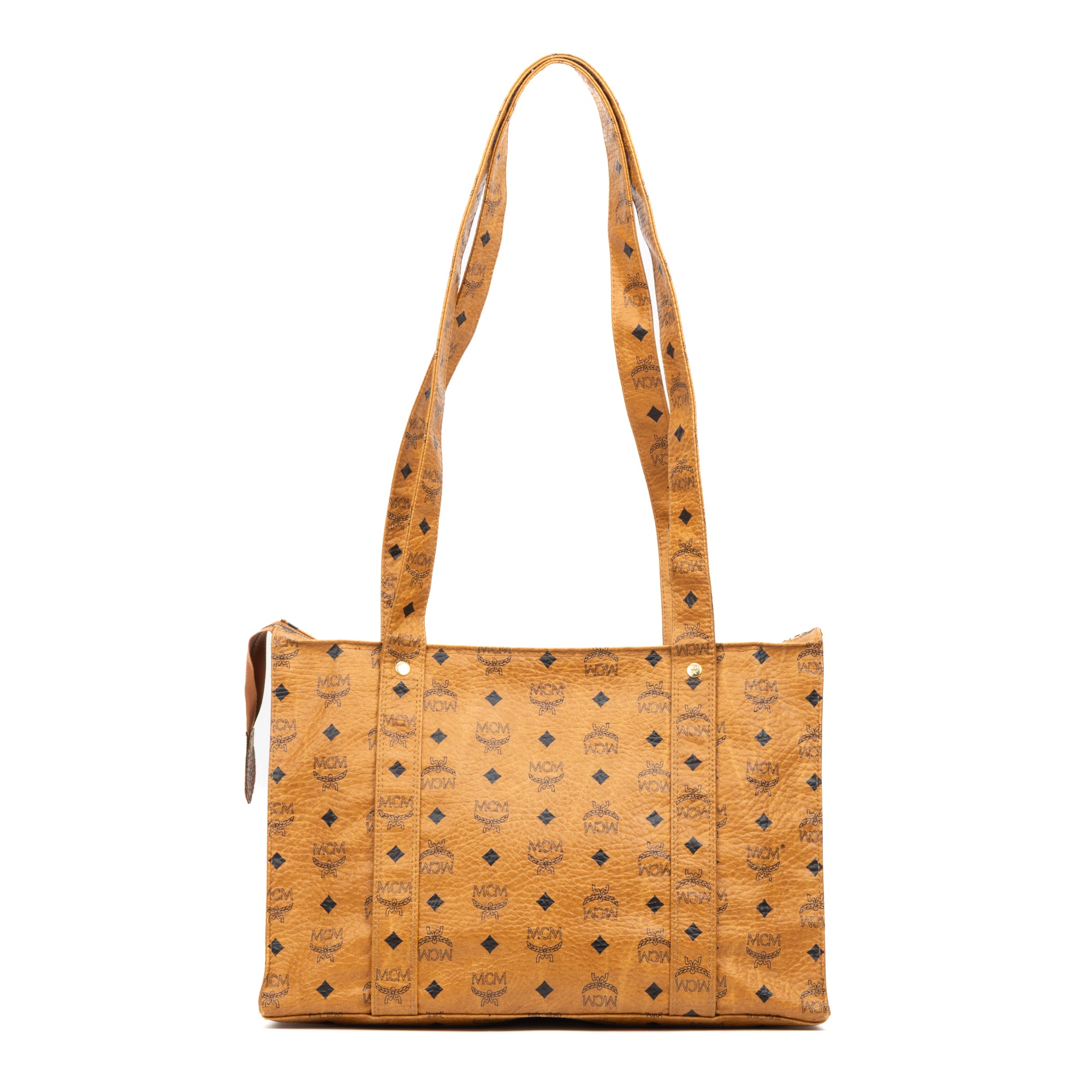 Square Long Straps Zip Tote