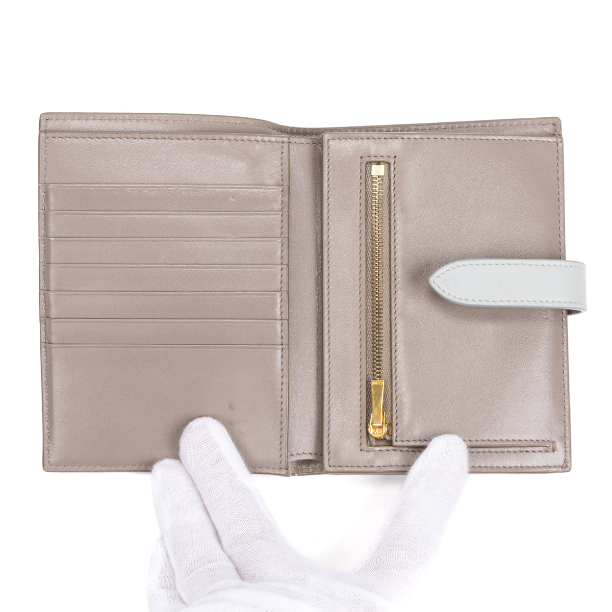 Medium Bicolor Strap Wallet