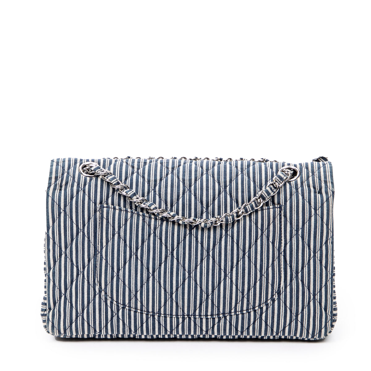 Medium Sequin Stripe Double Flap