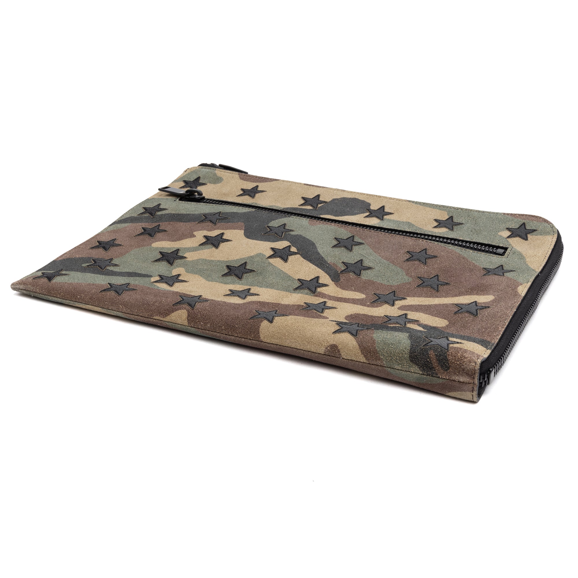 Portfolio Camouflage Zip Clutch