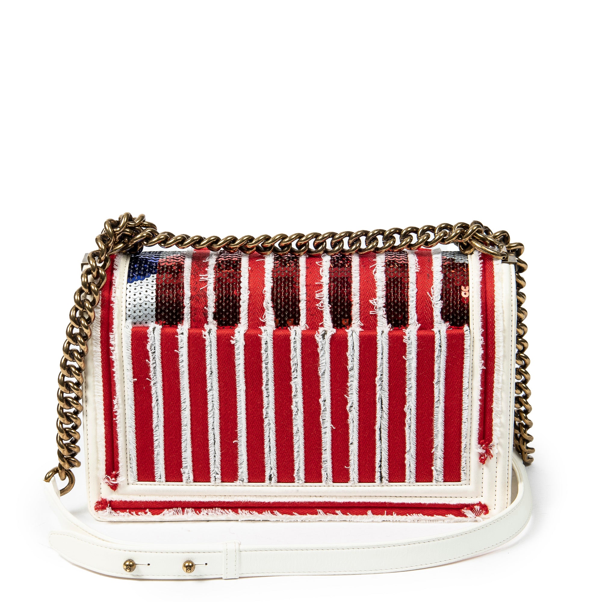 Paris-Cuba Multicolor Sequin Medium Boy Bag
