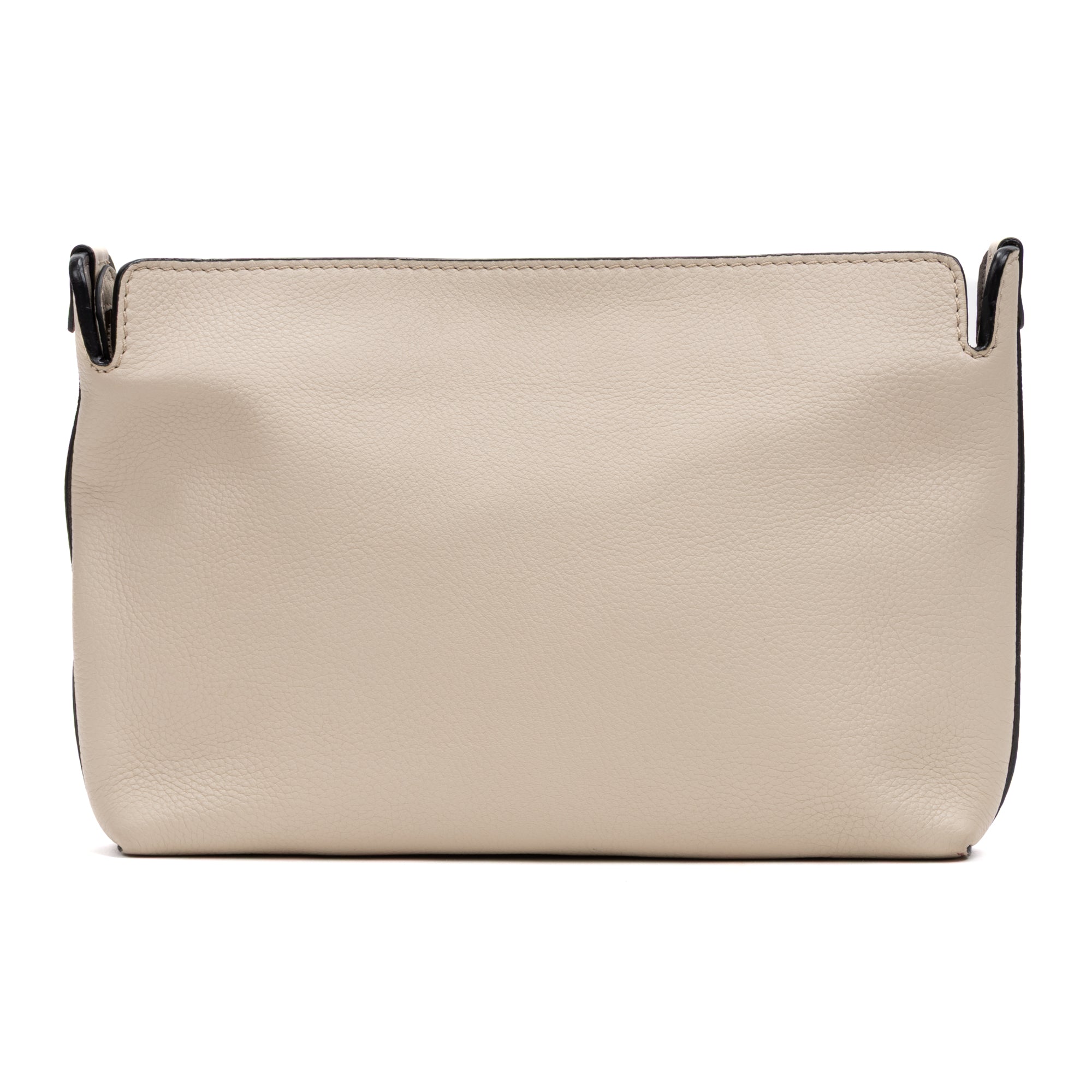 Large Bicolor Zip Clutch