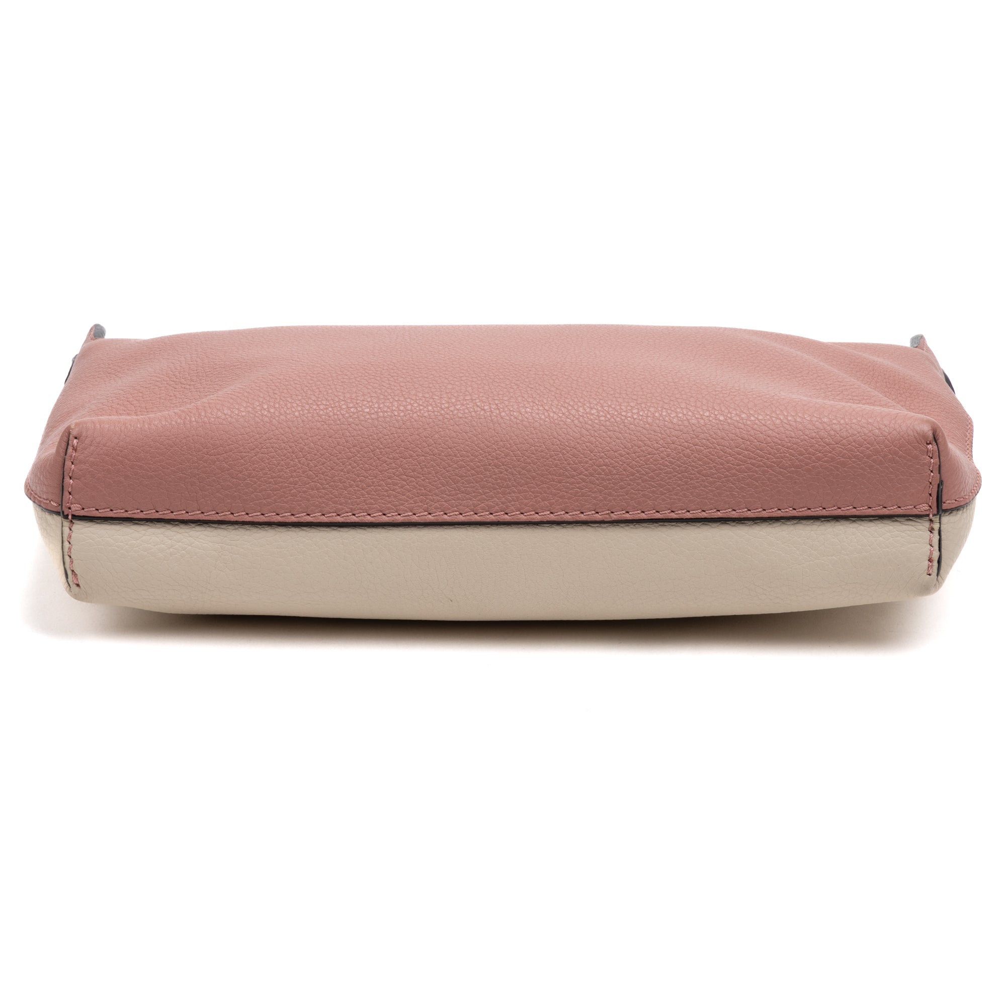 Large Bicolor Zip Clutch