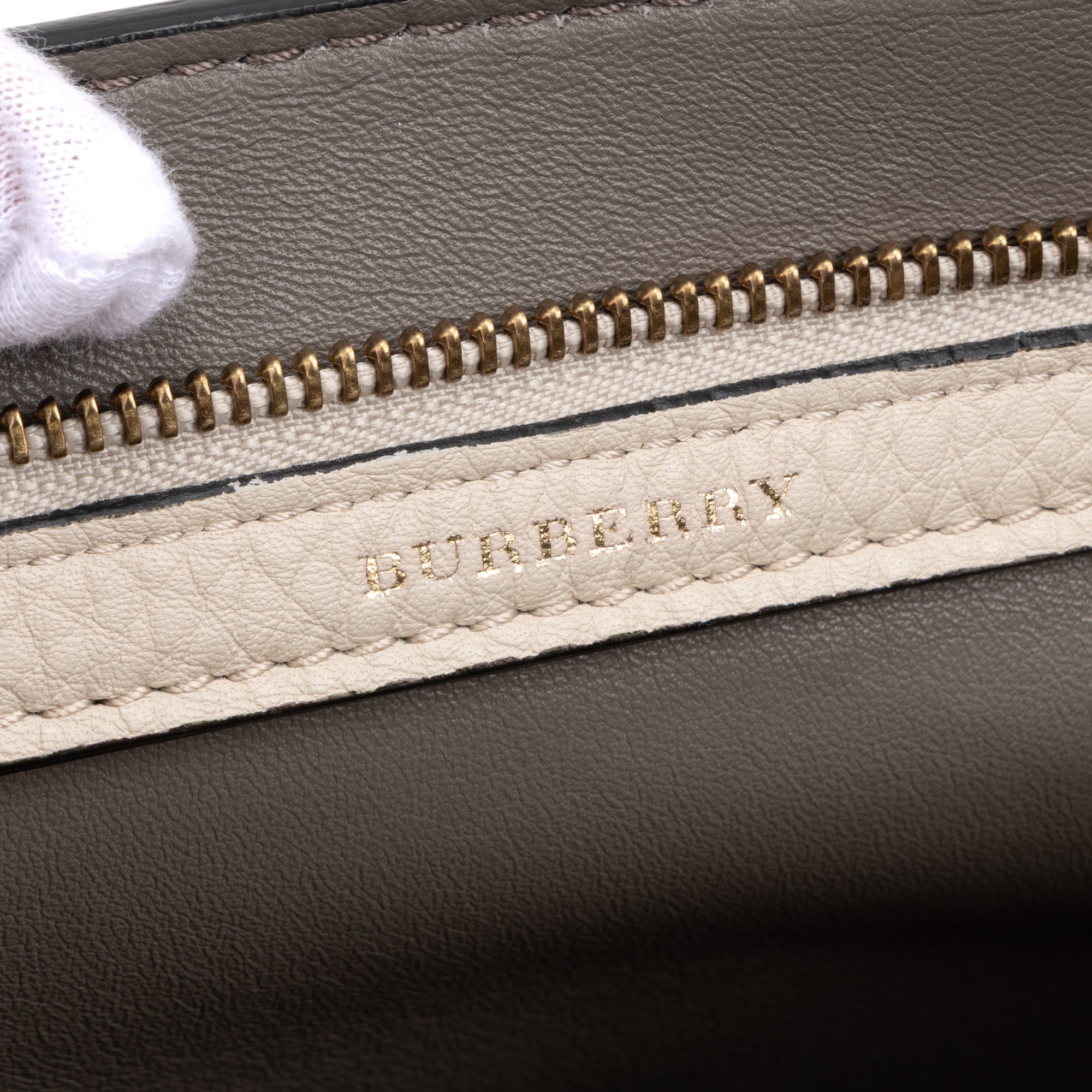 Large Bicolor Zip Clutch