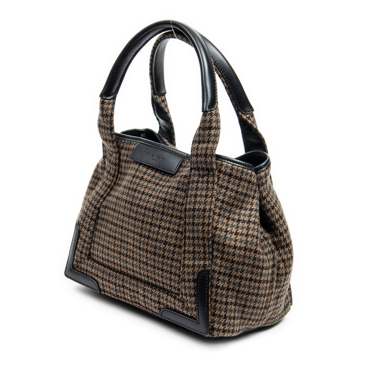 Small Wool Navy Cabas